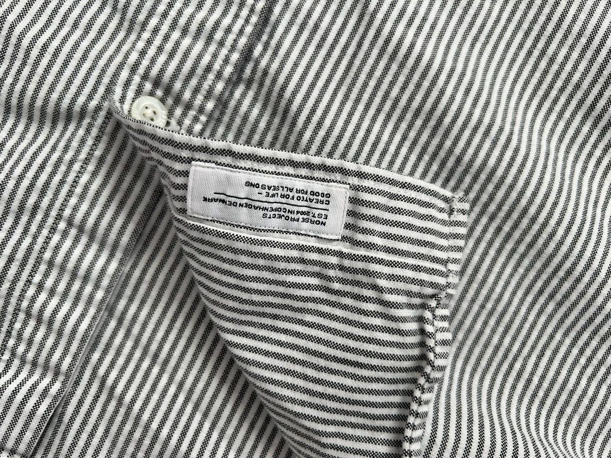 Norse Projects Norse Projects Stripe Short Sleeve Oxford Shirt Size US XL / EU 56 / 4 - 5 Thumbnail