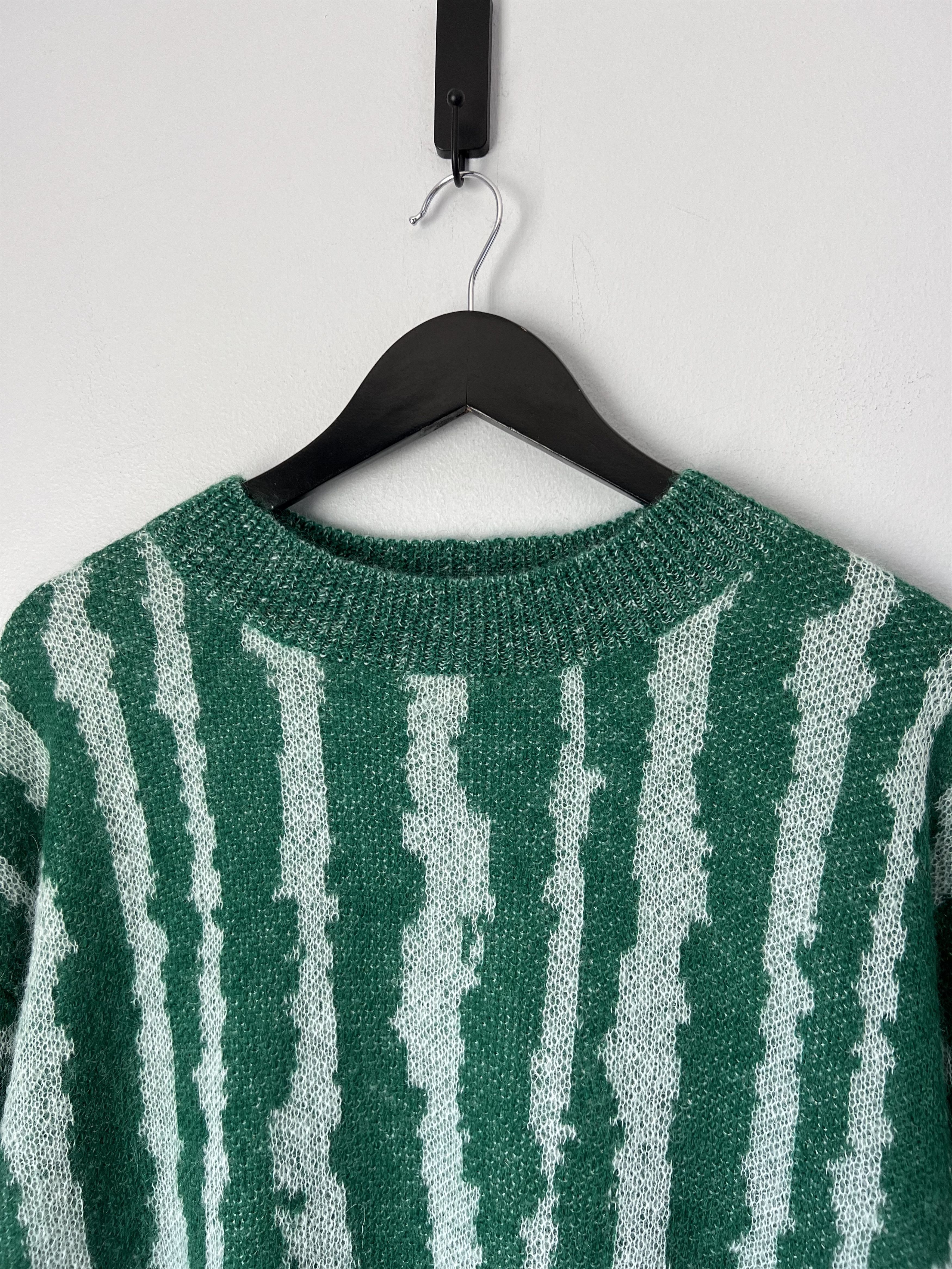DENIM TEARS Denim Tears Rind Mohair Sweater in Green Size US XXL / EU 58 / 5 - 2 Thumbnail