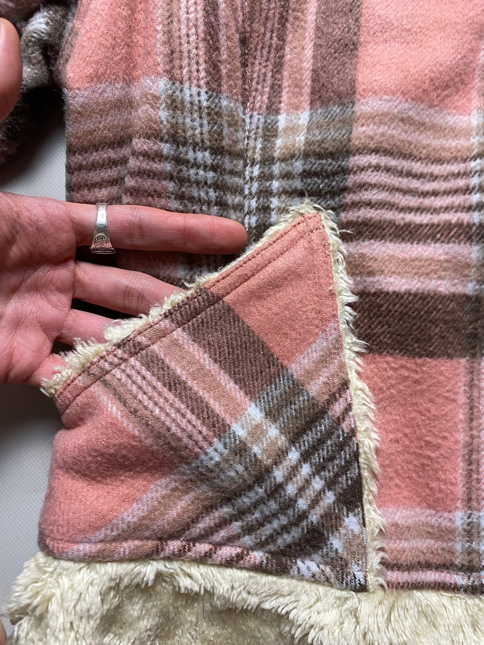 Vintage Guess Faux Fur Pink Jacket