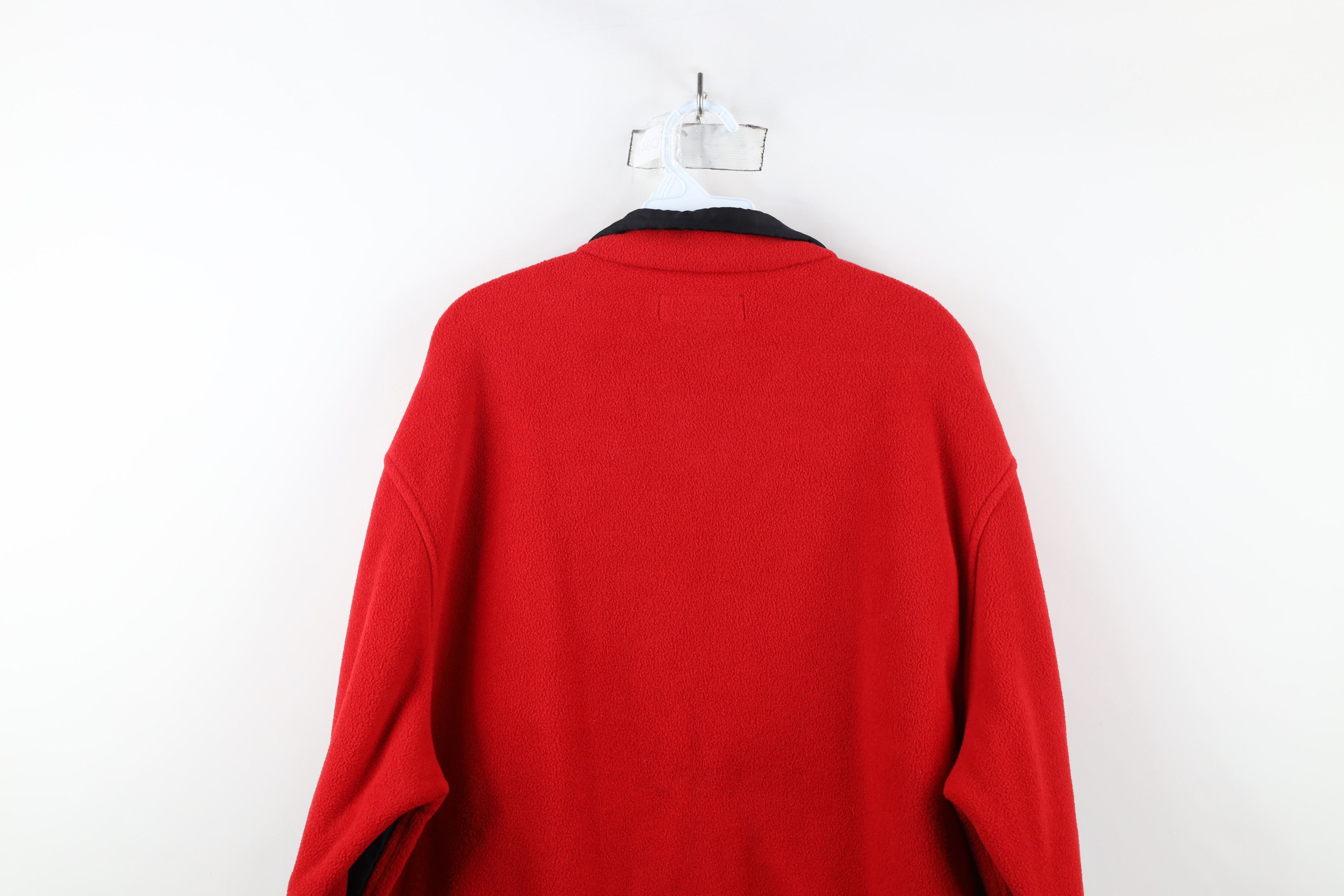 Ralph Lauren × Vintage Vintage 90s Polo Sport Ralph Lauren Logo Fleece Jacket Red Size US XL / EU 56 / 4 - 13 Thumbnail
