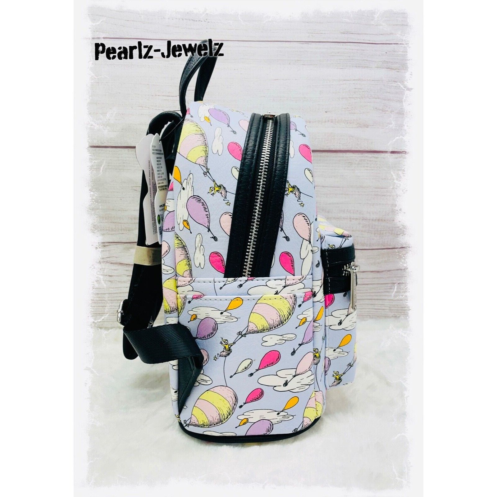 Disney Loungefly Dr. Suess Oh the Places You'll Go Balloon AOP Mini Size ONE SIZE - 2 Thumbnail
