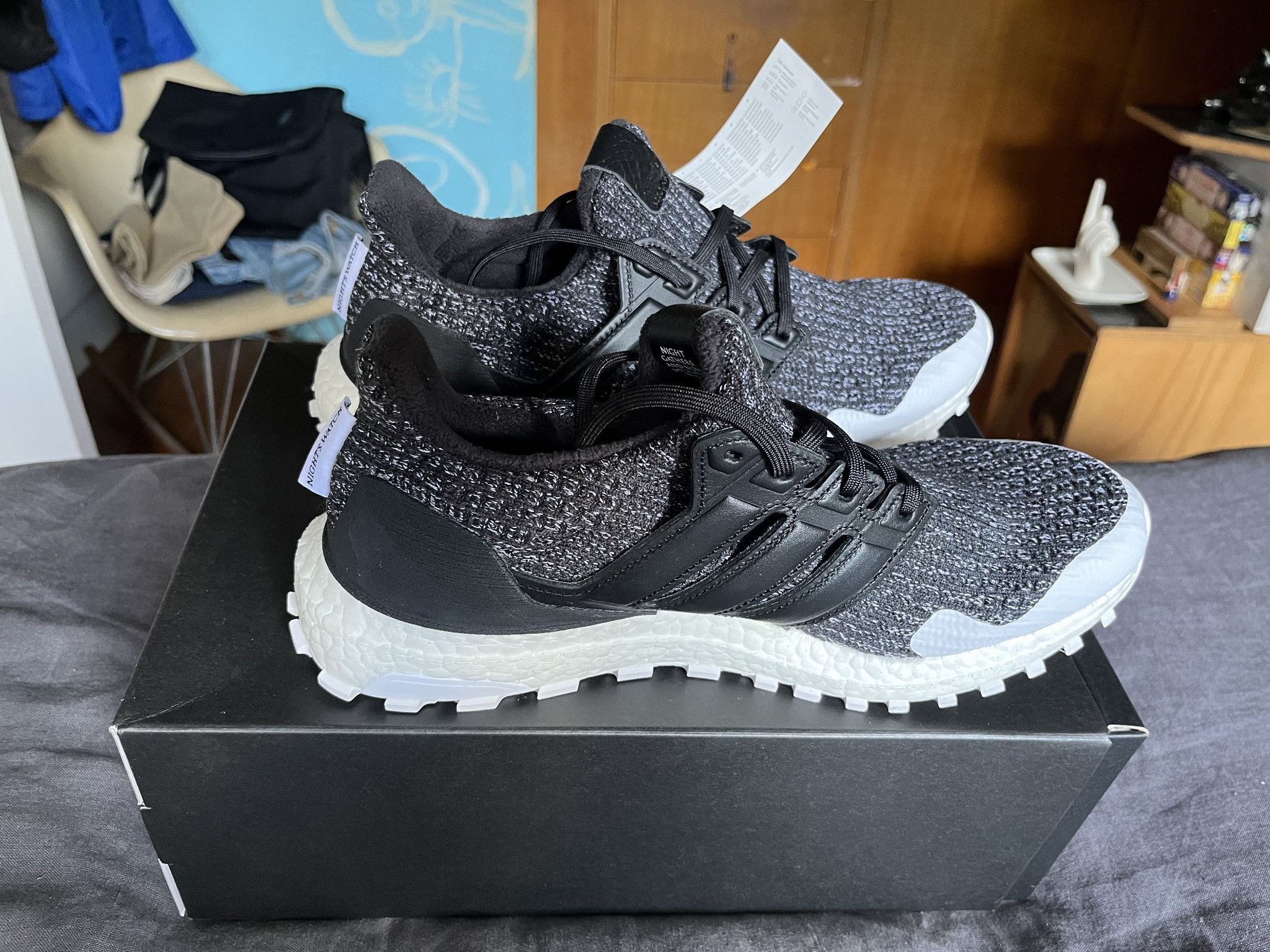 Adidas Adidas UltraBoost x Game Of Thrones 'Night's Watch' US 10 Size US 10 / EU 43 - 4 Thumbnail