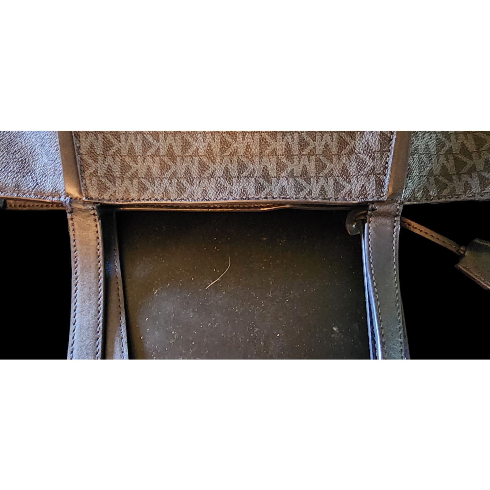Michael Kors Michael Kors Whitney Signature Logo Tote (Blue/Multi) Size ONE SIZE - 9 Thumbnail