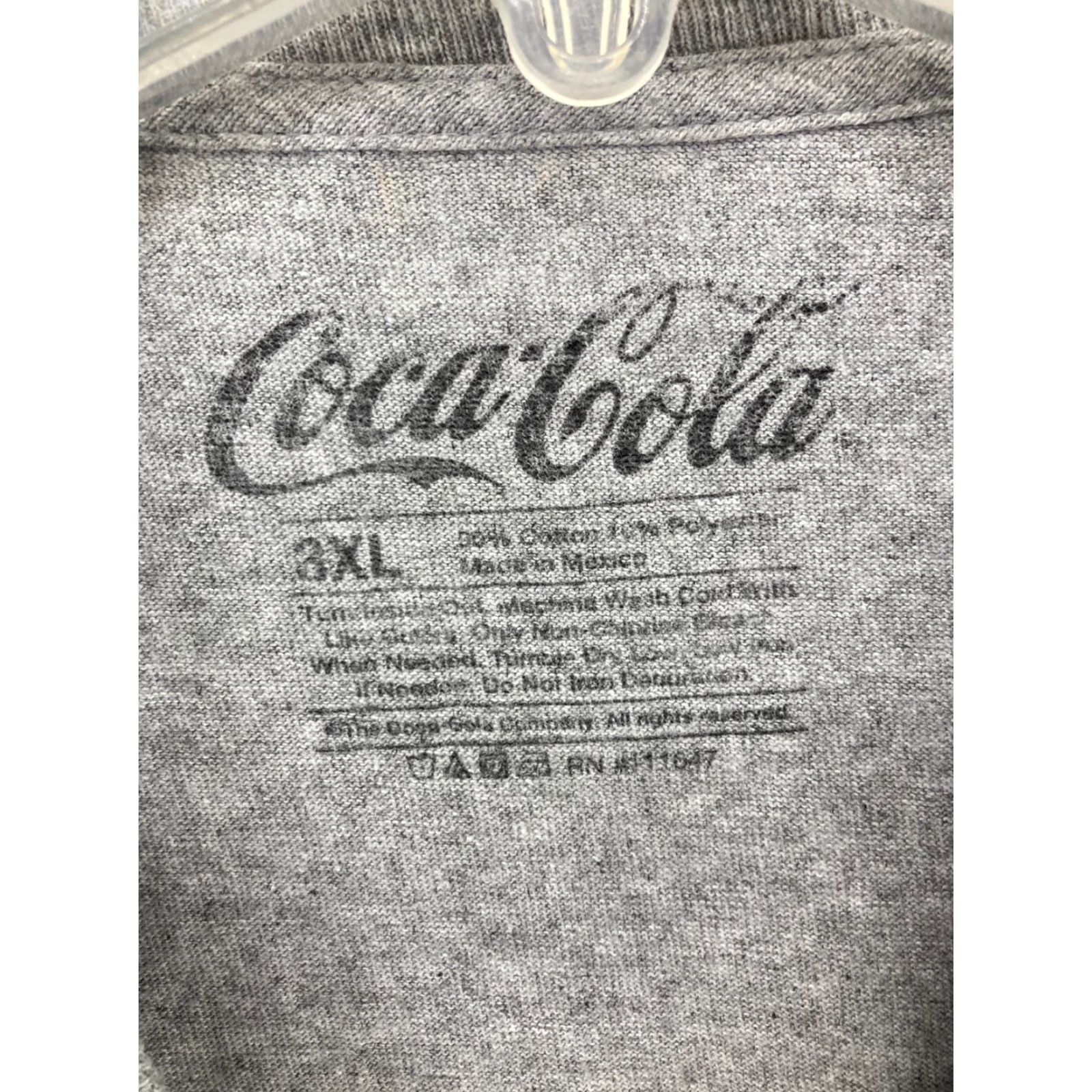 Vintage Coca-Cola T-Shirt Men 3XL Gray Christmas Mens Size US XXL / EU 58 / 5 - 5 Thumbnail