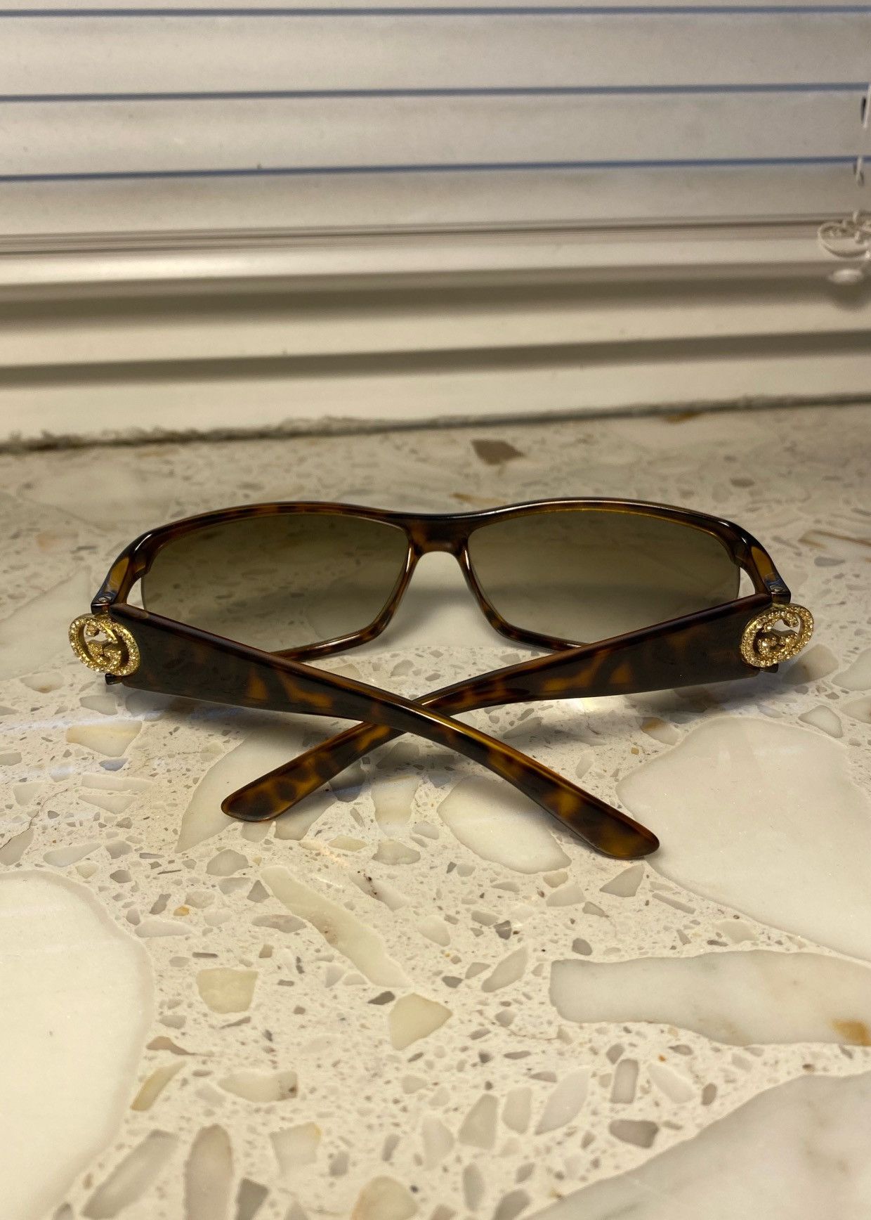 Gucci Diamonds Logo GG Vintage Gucci Sunglasses Size ONE SIZE - 2 Thumbnail