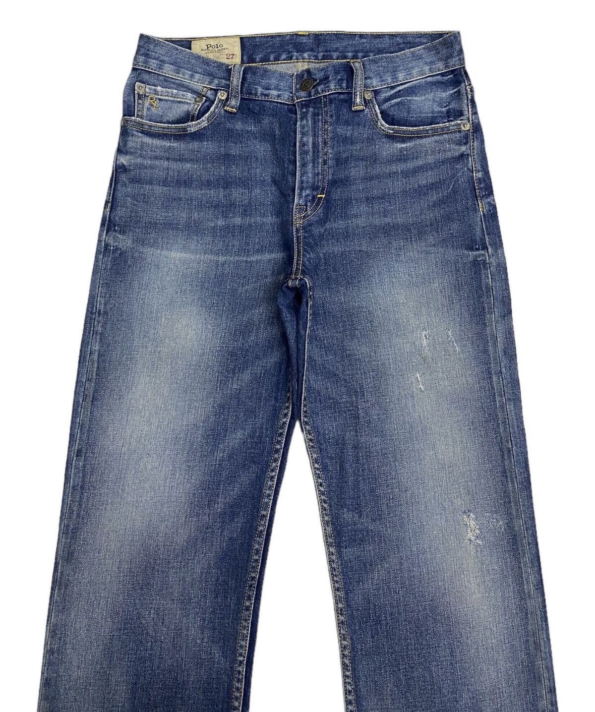 Polo Ralph Lauren POLO RALPH LAUREN DISTRESSED SLIM FIT DENIM JEANS Size US 28 / EU 44 - 4 Thumbnail