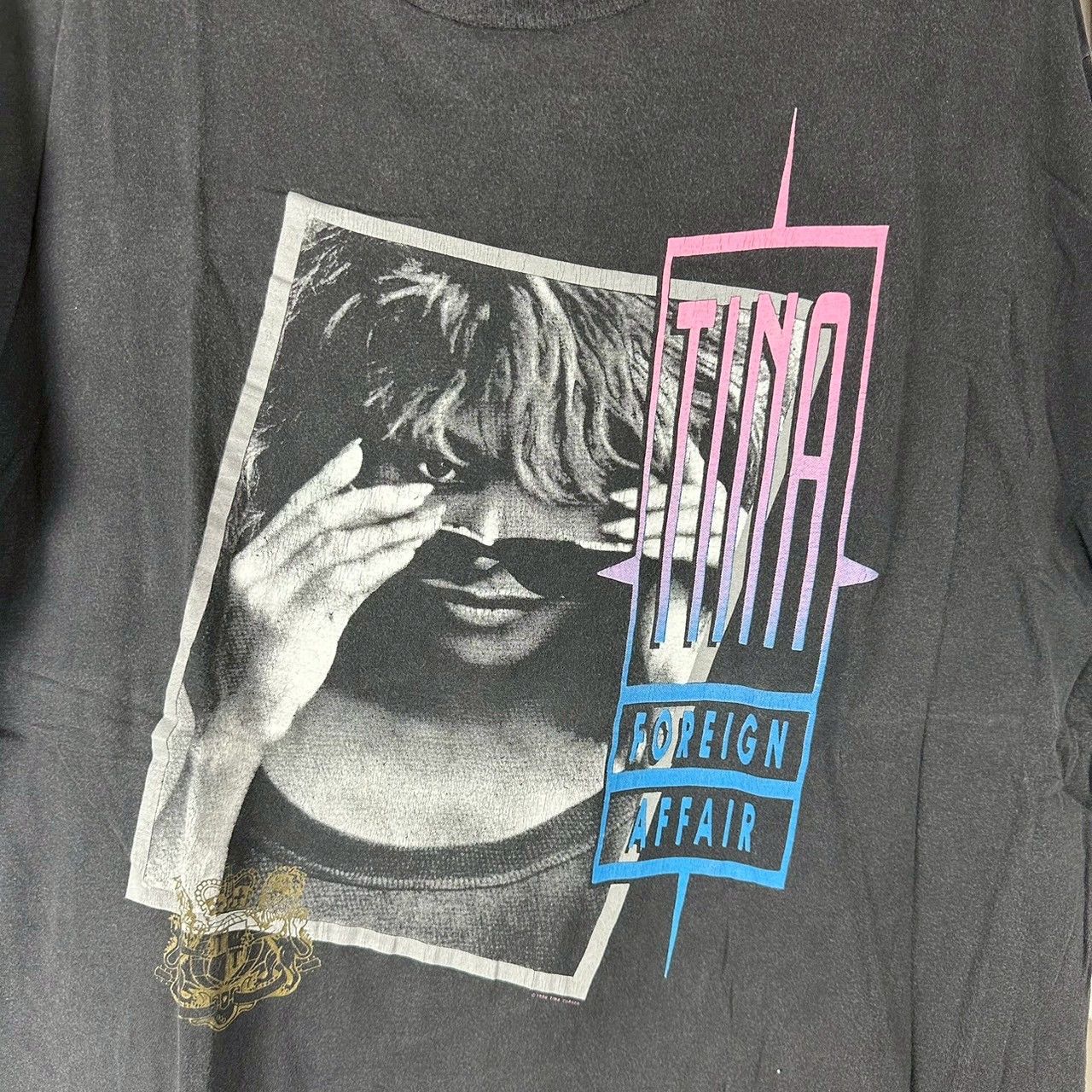 Band Tees × Vintage Vintage 90s Tina Turner Foreign Affair World Tour Promo Tee Size US XL / EU 56 / 4 - 6 Thumbnail