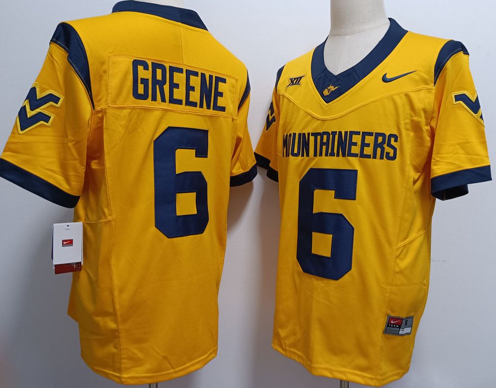 Other Men's West Virginia Mountaineers #6 Garrett Greene Jersey Size US L / EU 52-54 / 3 - 2 Thumbnail
