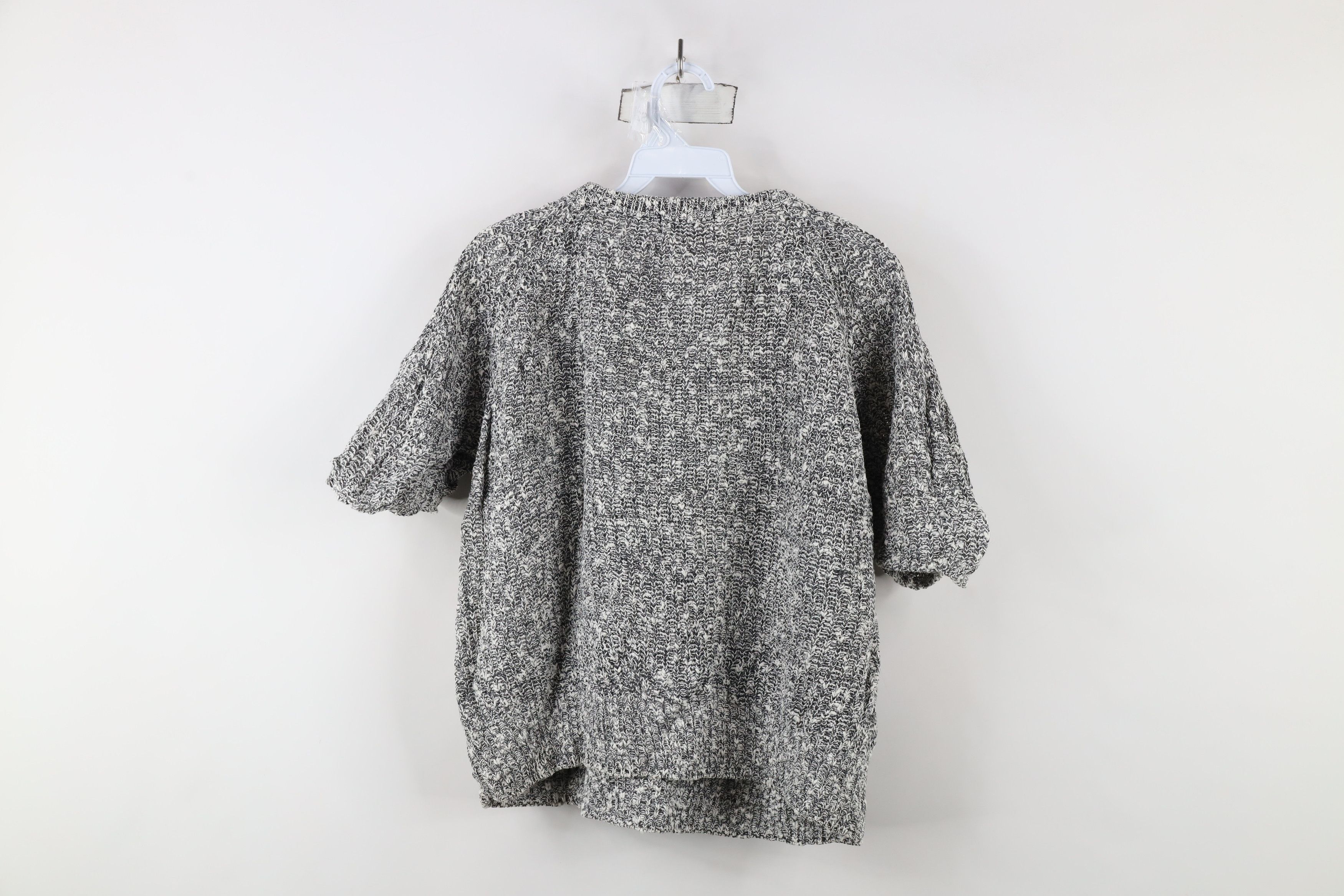 Vintage Vintage 90s Streetwear Ribbed Knit Short Sleeve Sweater Size L / US 10 / IT 46 - 8 Thumbnail