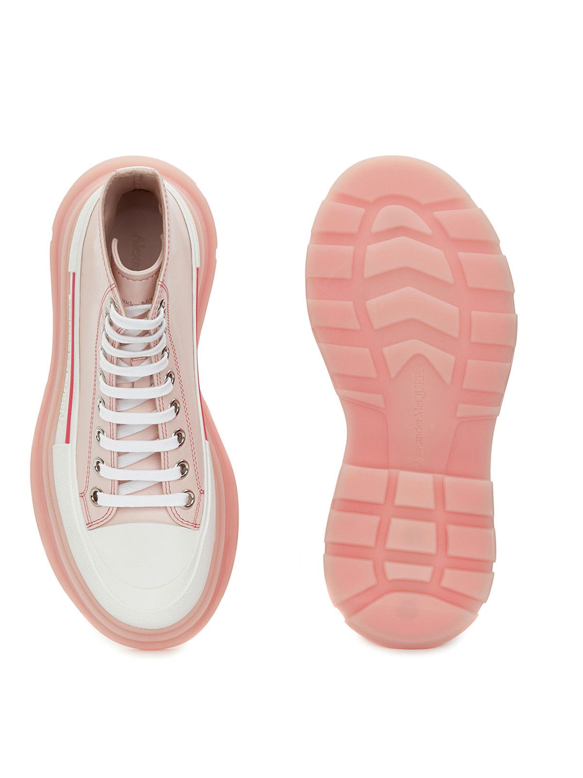 Alexander McQueen o1y0225 Ankle Boots in Light Pink Size US 7 / IT 37 - 4 Thumbnail