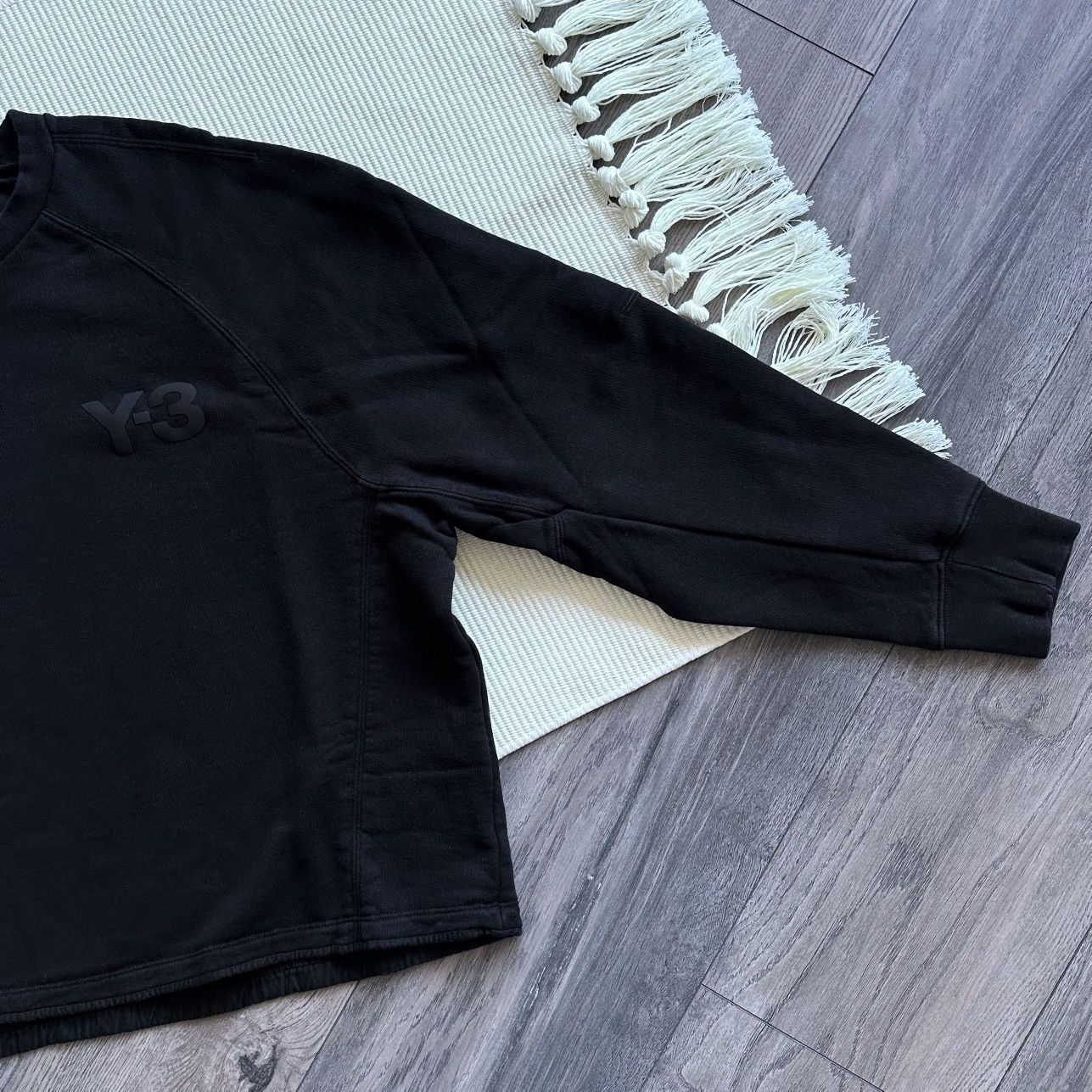 Y-3 Y-3 Classic Logo Crew Black Sweatshirt Size M / US 6-8 / IT 42-44 - 4 Thumbnail