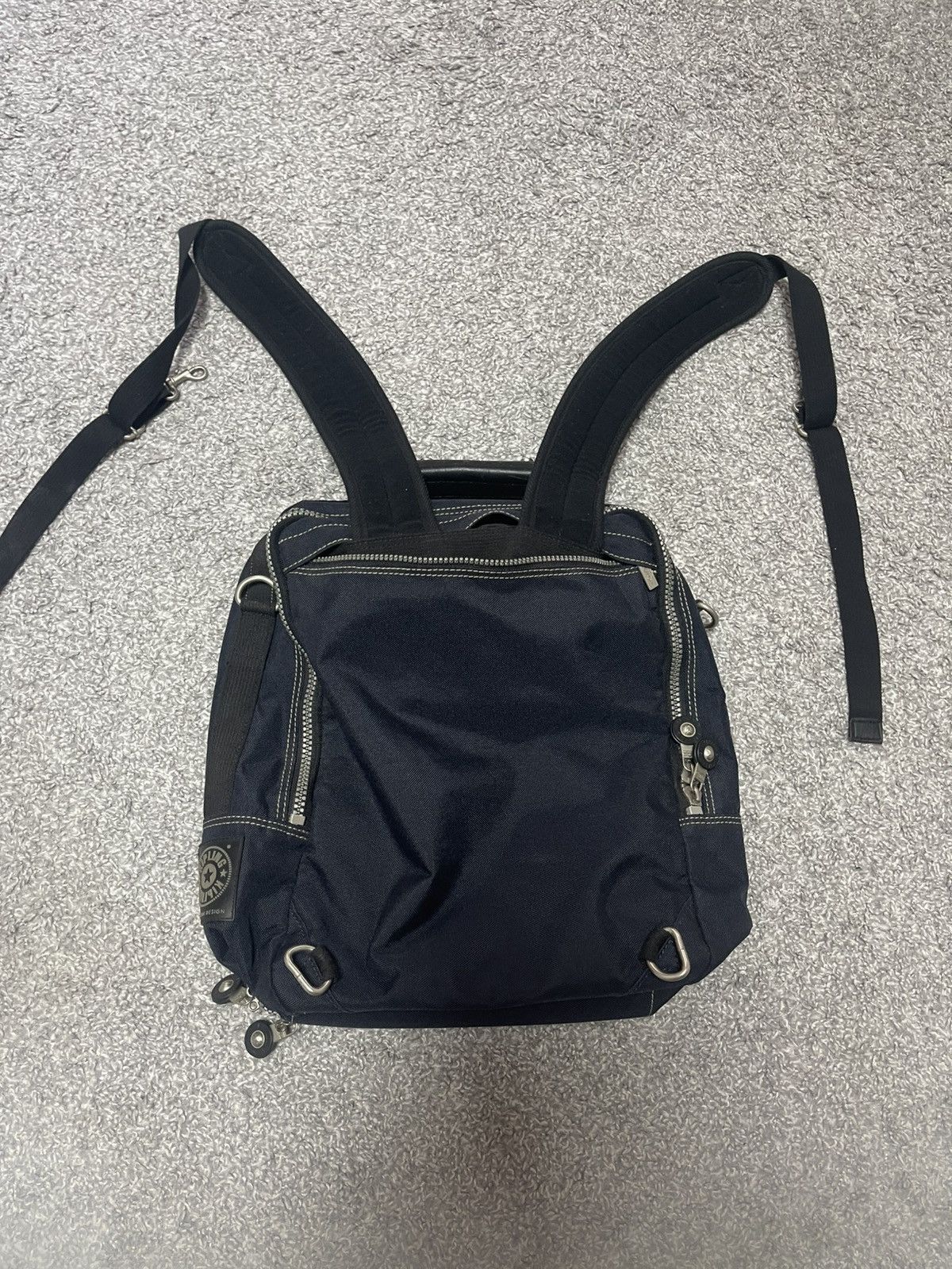 Japanese Brand Kipling Vintage City Y2k multifunctional Backpack Handbag Size ONE SIZE - 9 Thumbnail