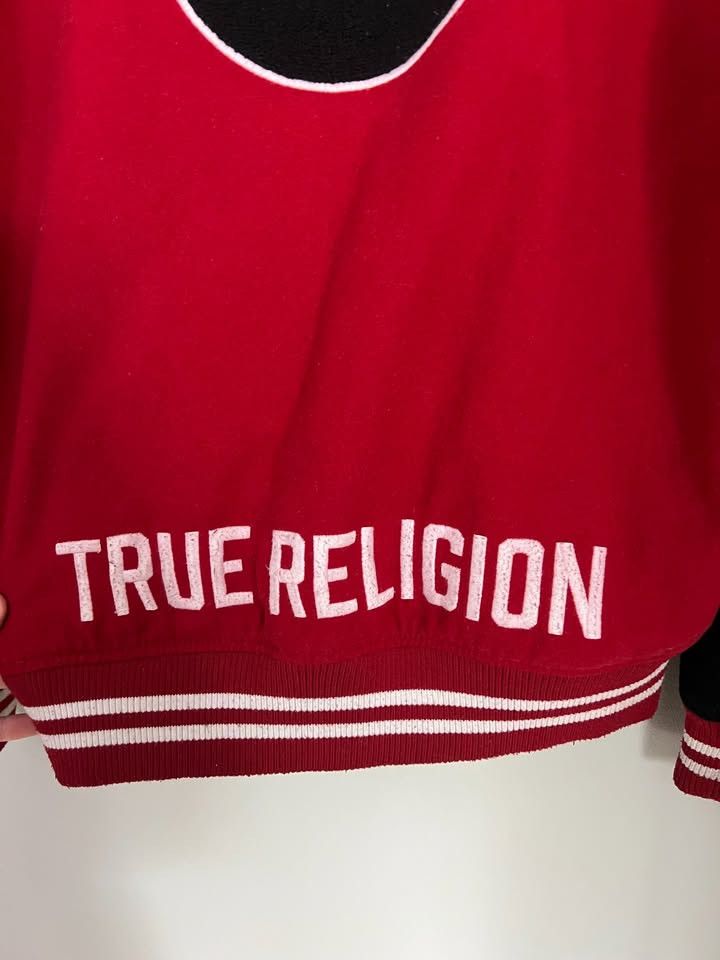 True Religion True Religion Red Varsity Wool Jacket Detachable hood Size US XL / EU 56 / 4 - 3 Thumbnail