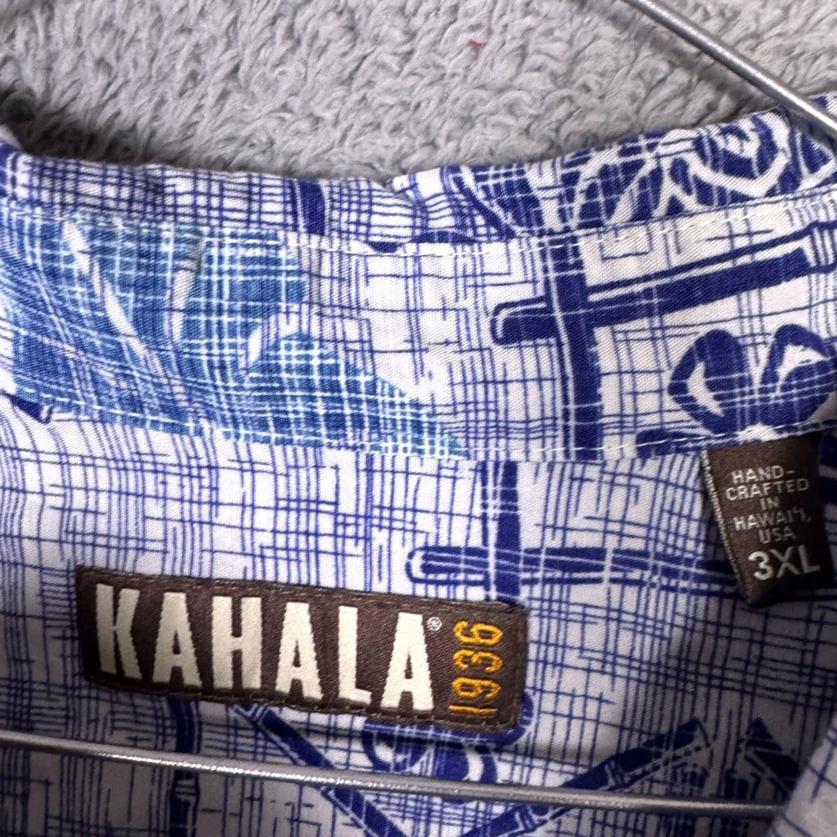 Vintage Kahala Shirt Mens 3XL Floral Hawaiian Pineapple Swinger Geometric USA Linen Shirt Size US XXL / EU 58 / 5 - 5 Thumbnail