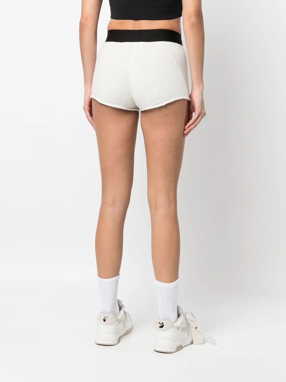 Palm Angels o1y1125 Short in White/Black Size 30" / US 8 / IT 44 - 3 Thumbnail