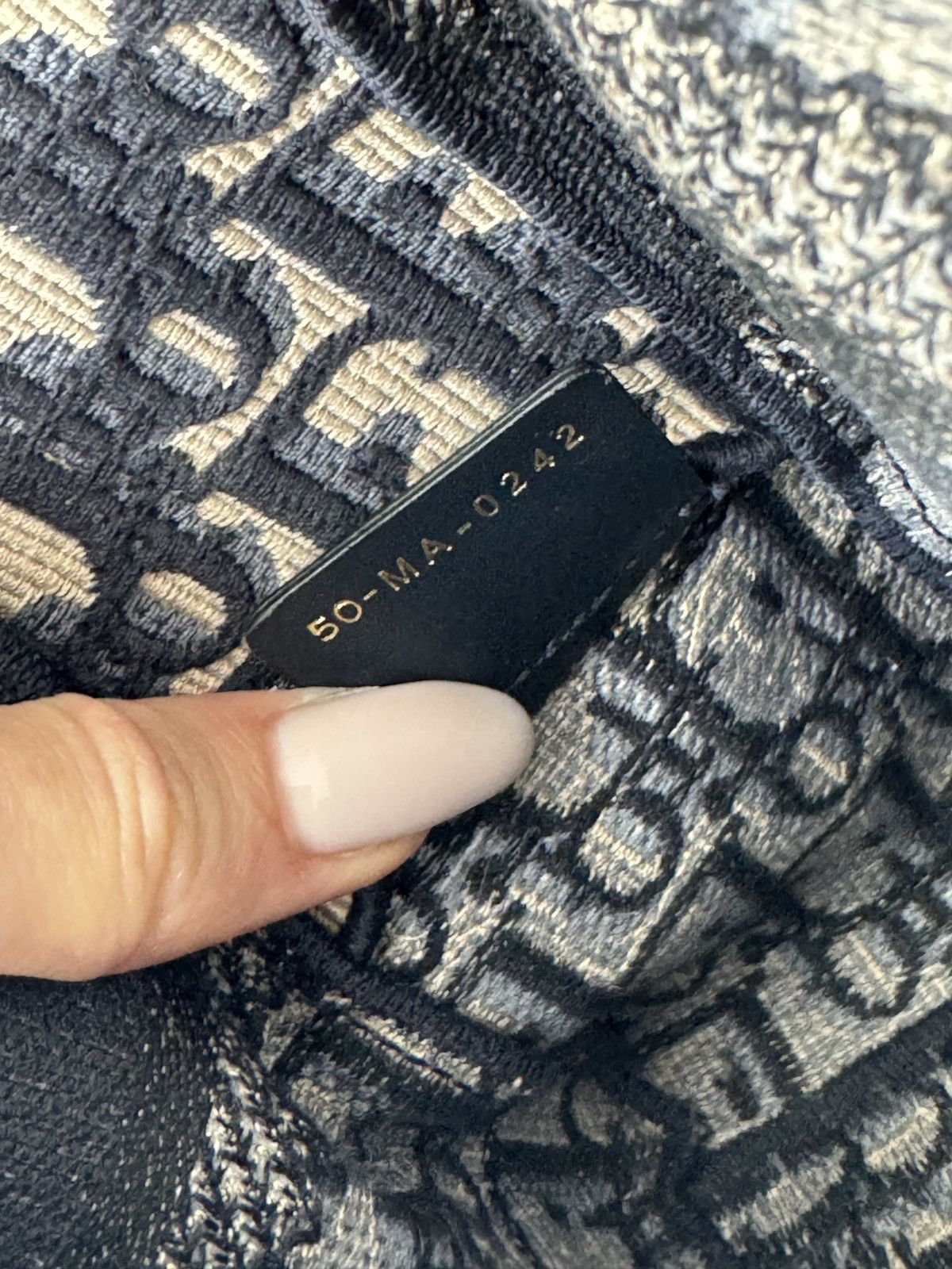Dior DIOR Small Diorcamp Bag Blue Oblique Embroidery Size ONE SIZE - 9 Thumbnail
