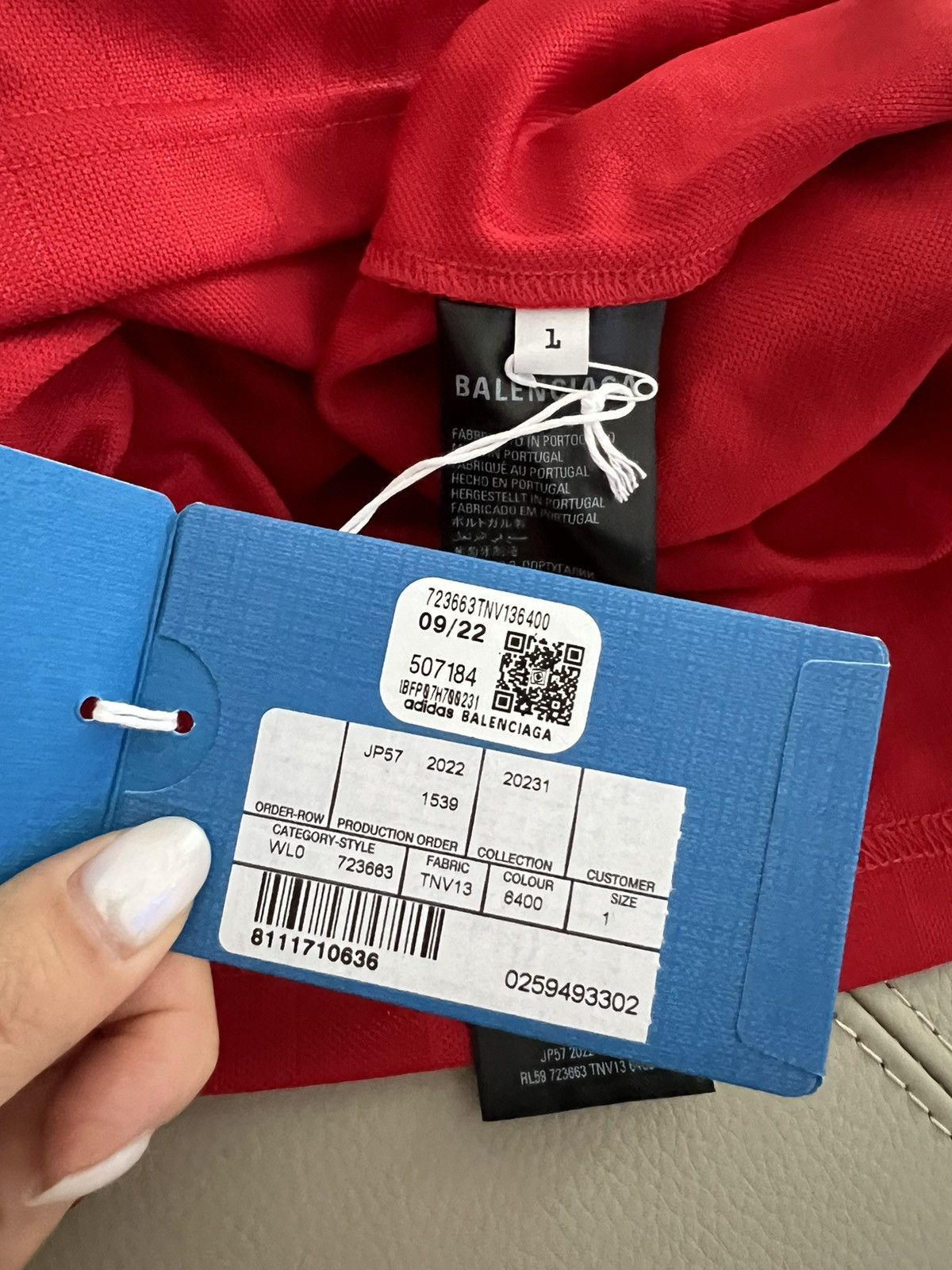 Balenciaga Balenciaga x Adidas Resort 2023 Red Soccer Tshirt Sz.1 Size US S / EU 44-46 / 1 - 8 Thumbnail