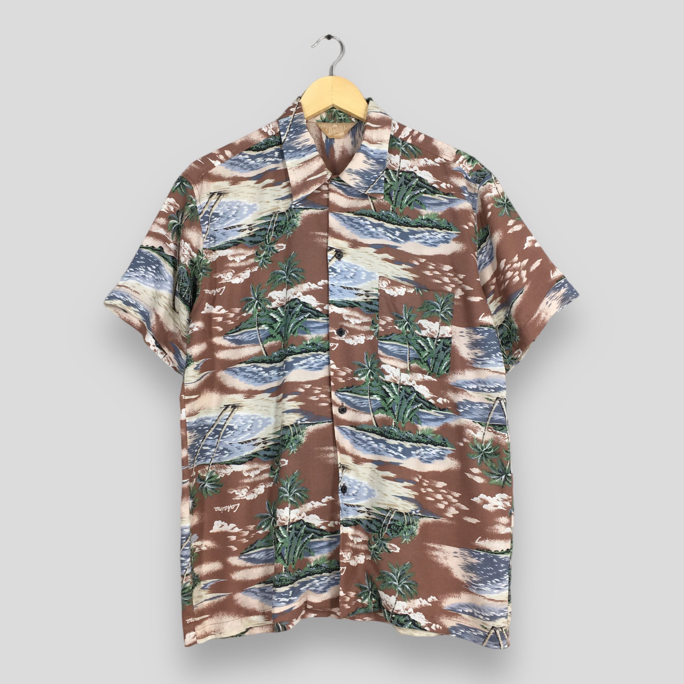 Other Vintage 80s Japanese Hawaiian Aloha Coconut Tree Shirt Large Size US L / EU 52-54 / 3 - 1 Thumbnail