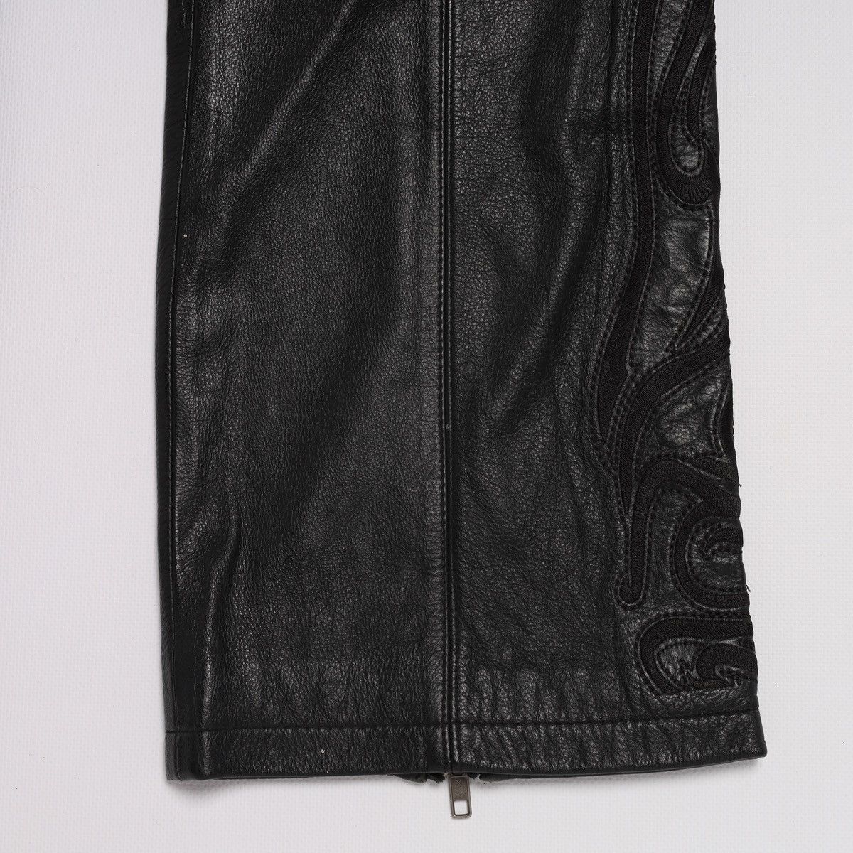 Harley Davidson Harley Davidson Motor Biker Leather Pants Black zip Size 28" / US 6 / IT 42 - 4 Thumbnail