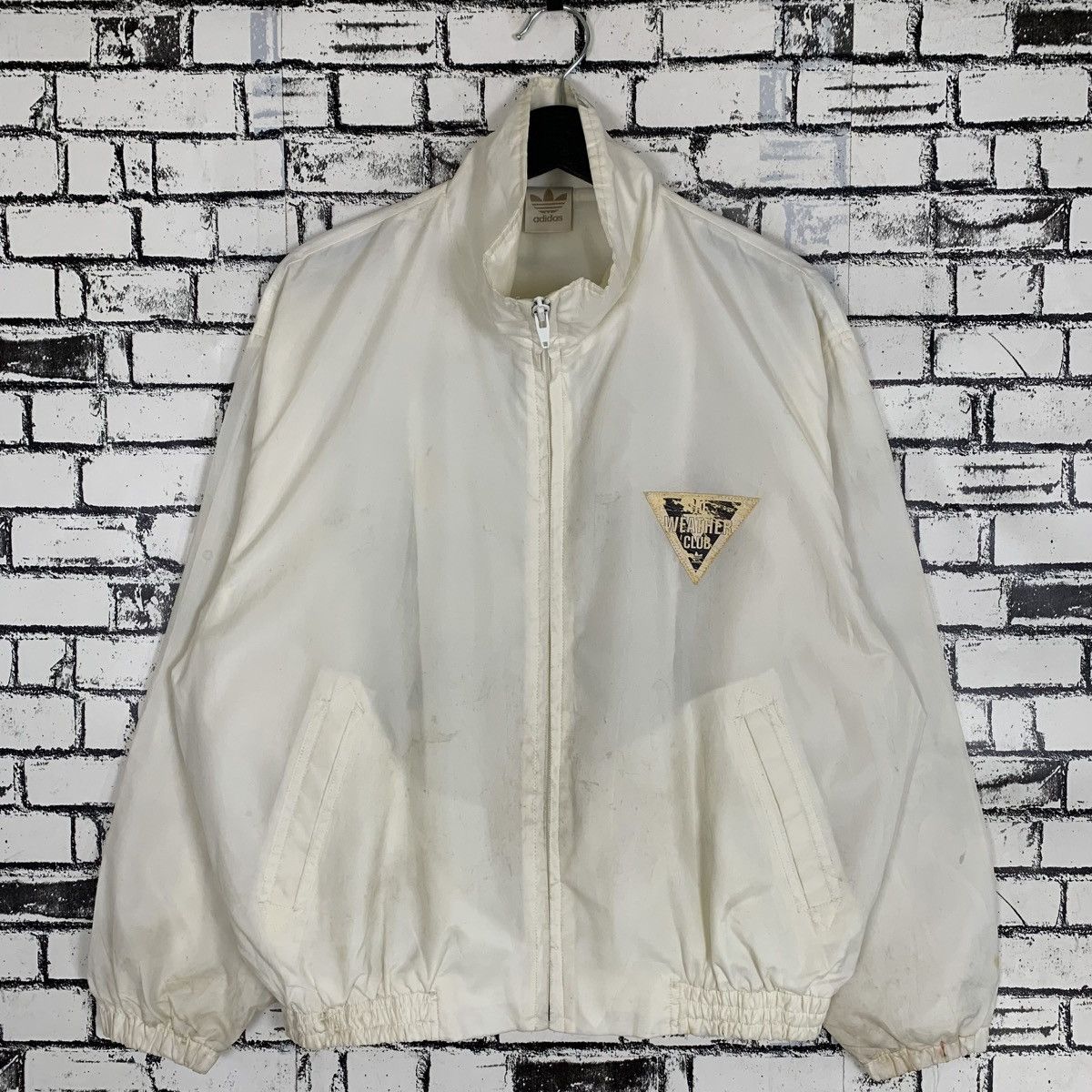 Adidas × Designer × Vintage Vintage Adidas Weather Club Zipper Light Jacket Medium Size Size US M / EU 48-50 / 2 - 1 Thumbnail