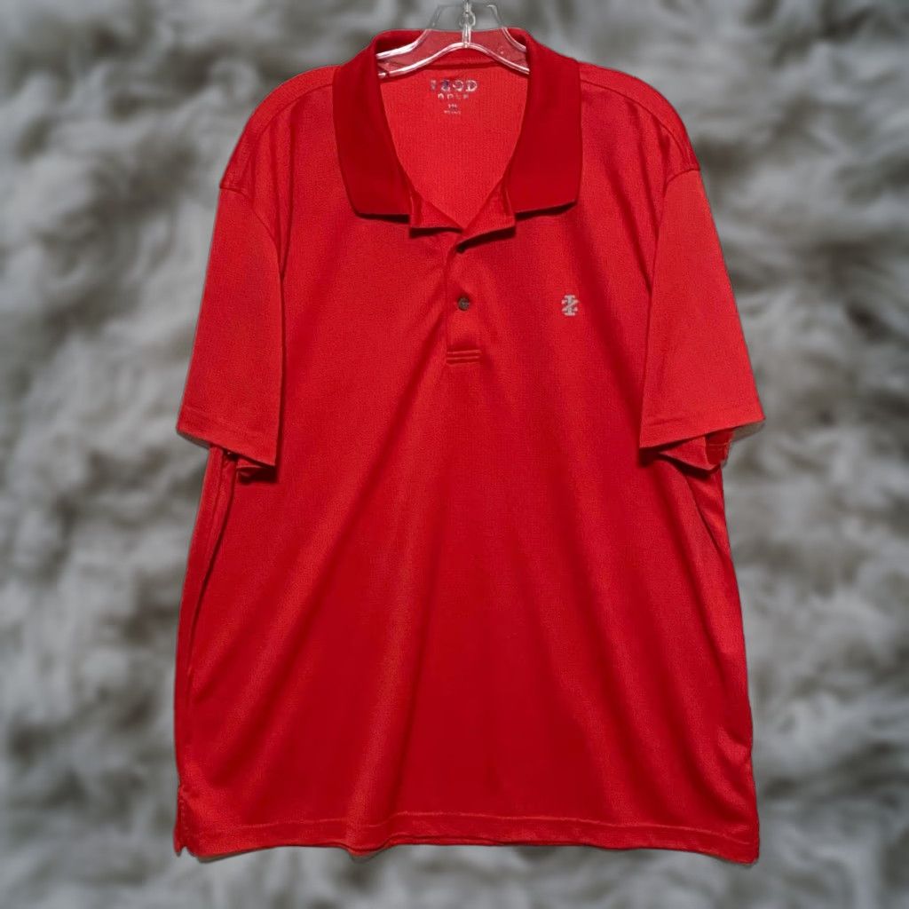 Izod Izod Golf Polo Shirt Red Mens XXL Short Sleeve Check Pullover Casual Golf Preppy Country Club Athletic Mens Size US XXL / EU 58 / 5 - 1 Thumbnail