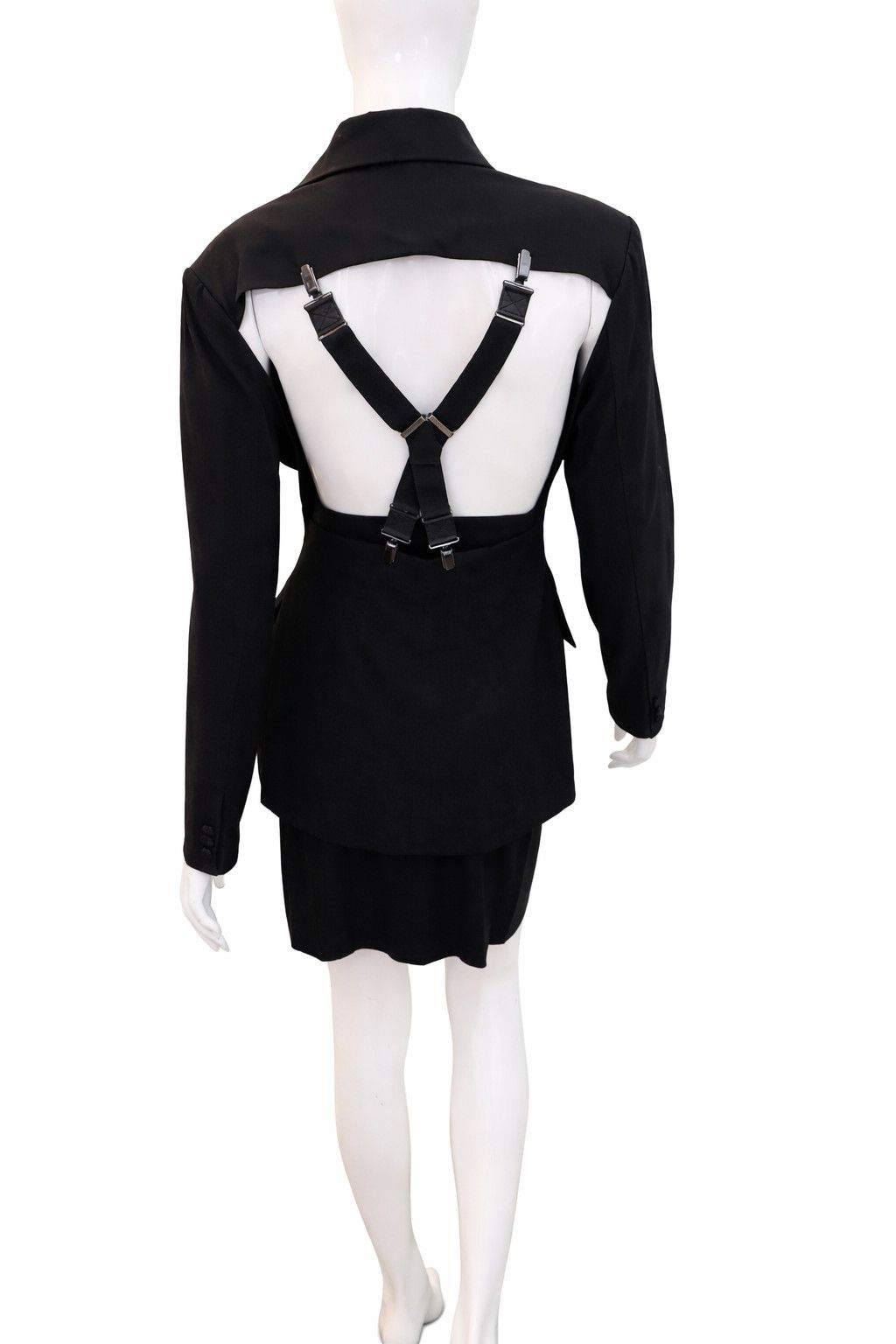 plein sud Plein Sud Archive Cut-Out Panel Strap Back Jacket Skirt Suit Size L / US 10 / IT 46 - 2 Thumbnail
