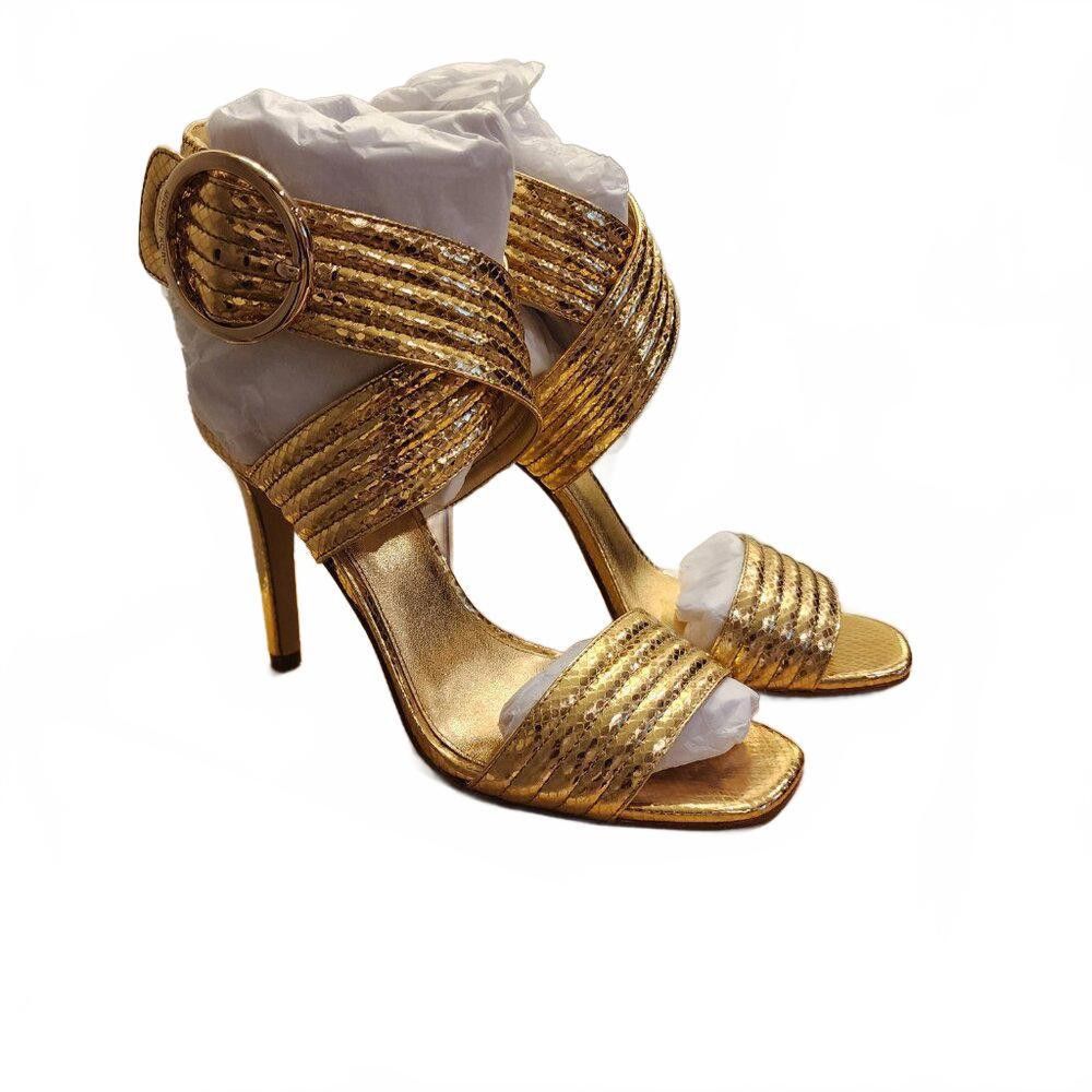 Michael Kors Michael Michael Kors Remi Sandal Metallic Leather Size US 9.5 / IT 39.5 - 1 Thumbnail