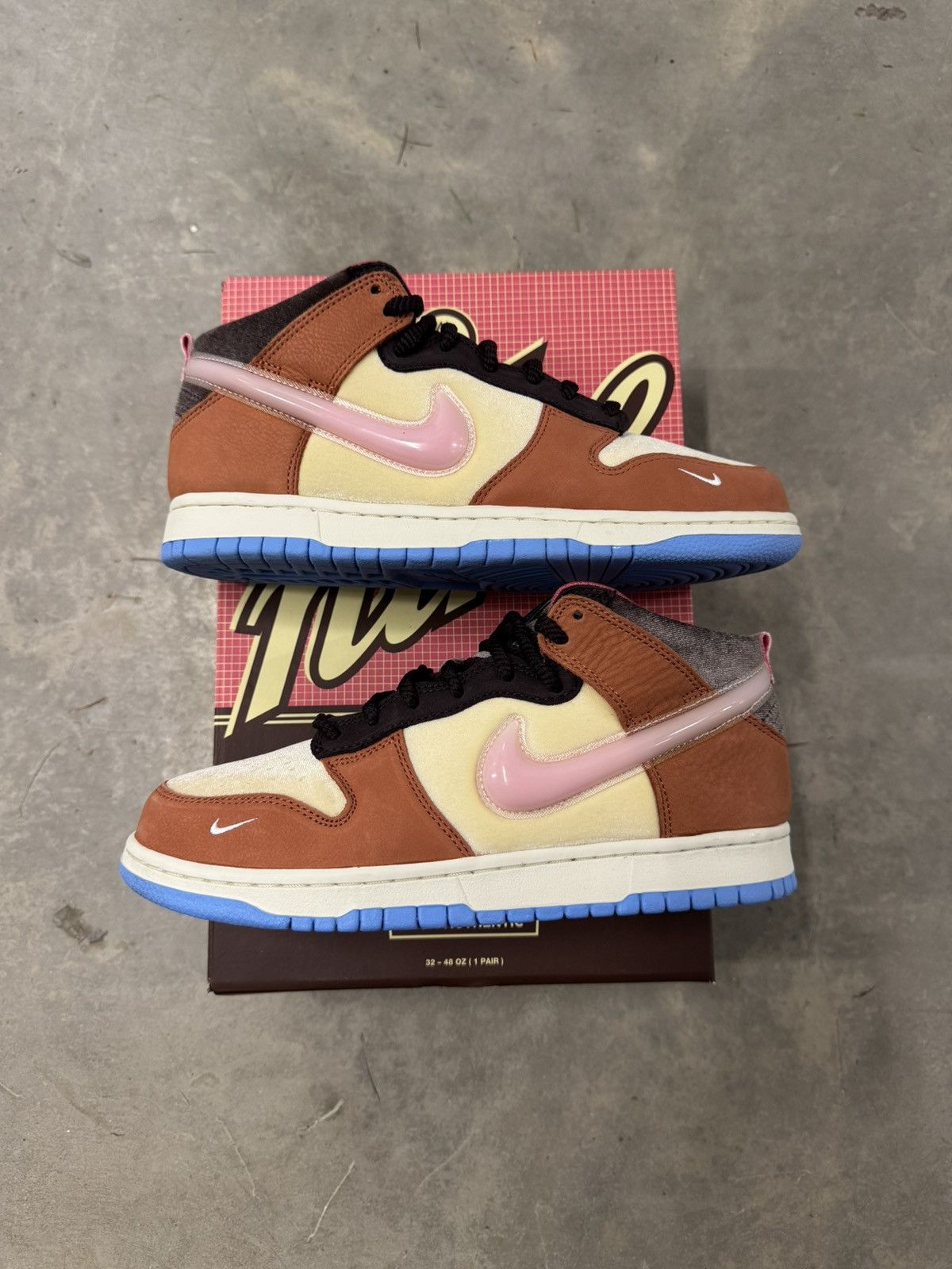 Nike × Social Status Nike Dunk Mid Social Status Chocolate Milk Size 8 Size US 8 / EU 41 - 2 Thumbnail
