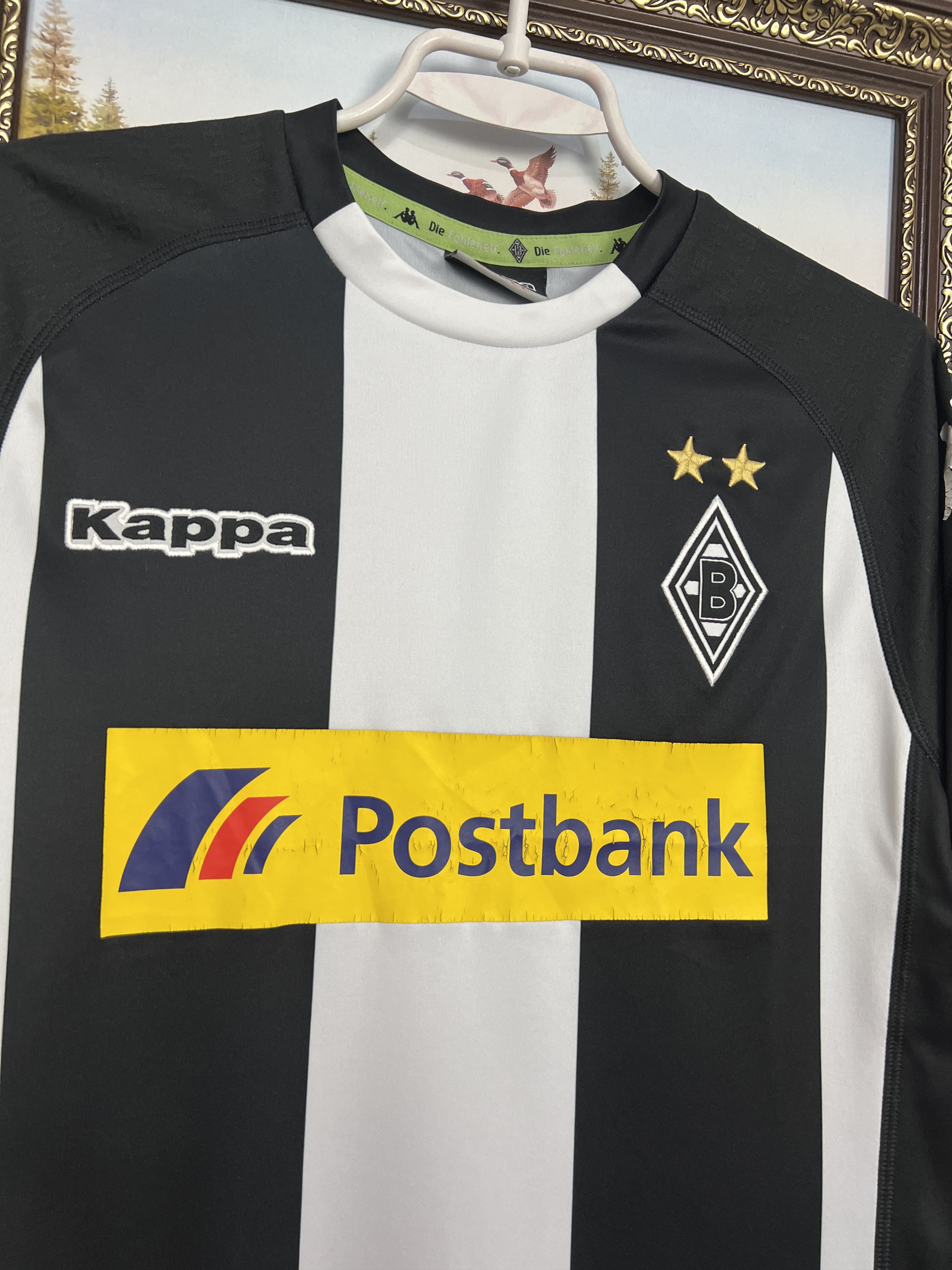 Kappa Monchengladbach Away football shirt Soccer Jersey Trikot Size US S / EU 44-46 / 1 - 3 Thumbnail