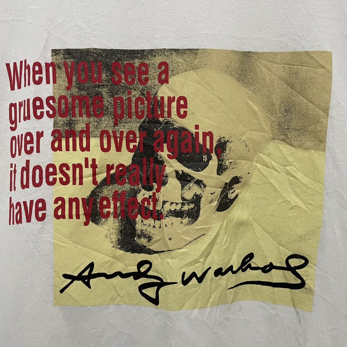 Andy Warhol Andy Warhol Art Skulls T Shirt Size US L / EU 52-54 / 3 - 2 Thumbnail