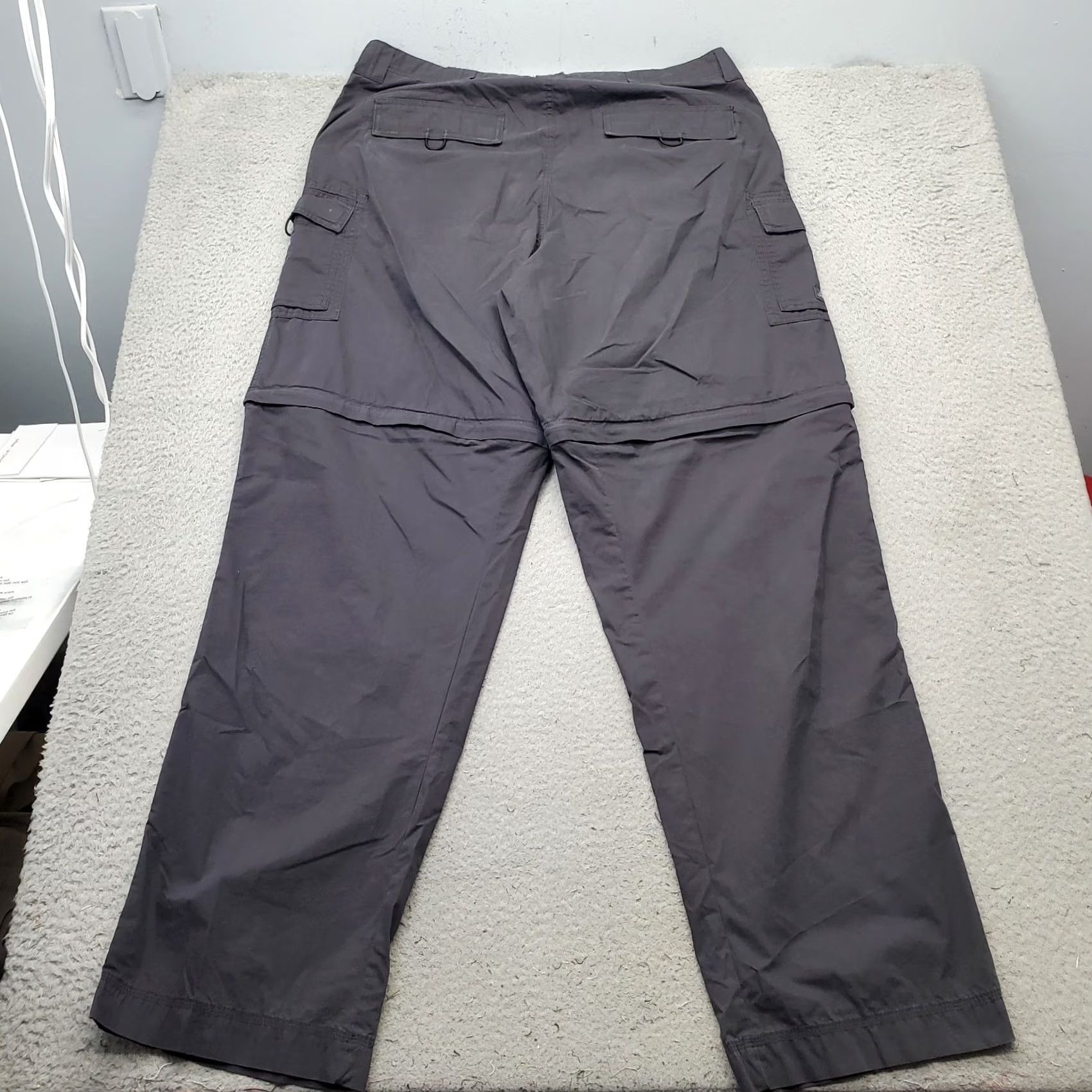 Eddie Bauer Eddie Bauer Convertible Earthtech Pants Mens 40 Max Peak Gray Zip-Off Cargo Pant Size US 40 / EU 56 - 2 Thumbnail