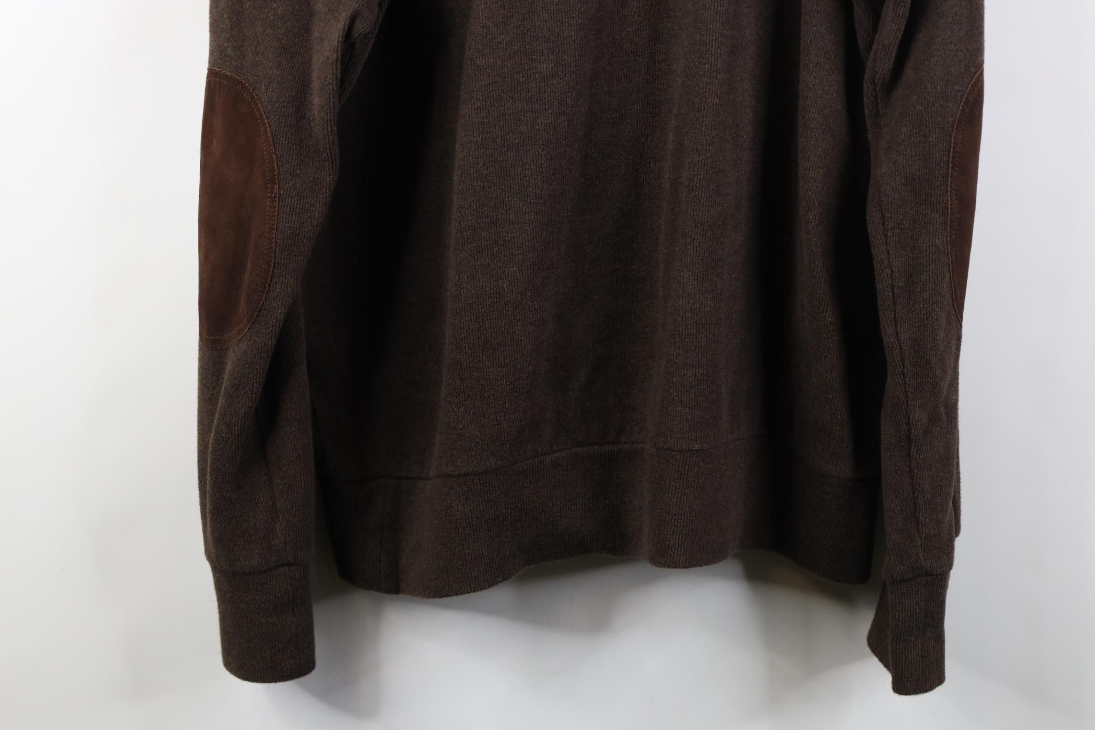 Polo Ralph Lauren Vintage Ralph Lauren Elbow Patch Ribbed Knit Shawl Sweater Size US XL / EU 56 / 4 - 16 Thumbnail