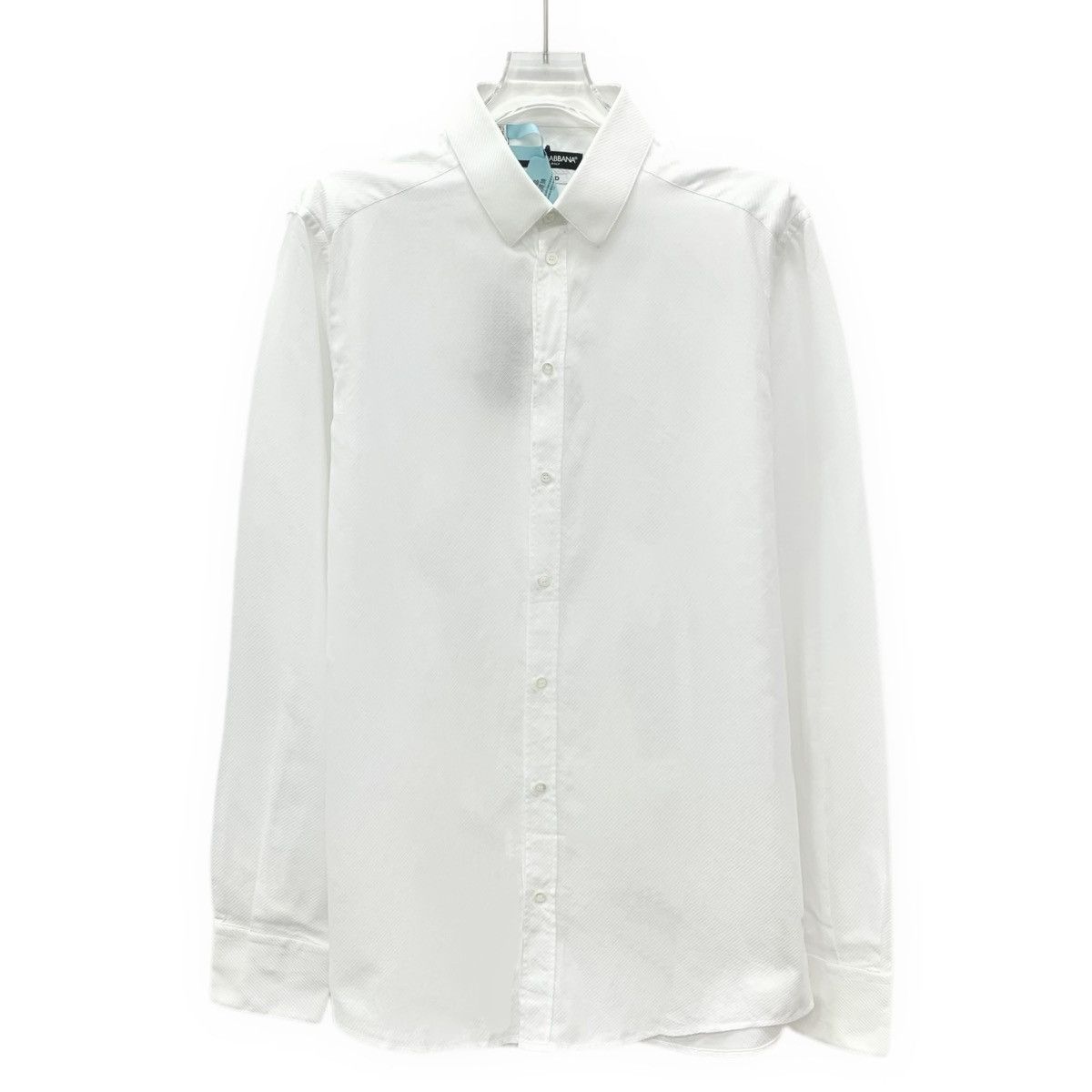 Dolce & Gabbana Dolce & Gabbana White Collared Long Sleeve Shirt K26WX Size US XXS / EU 40 - 1 Thumbnail