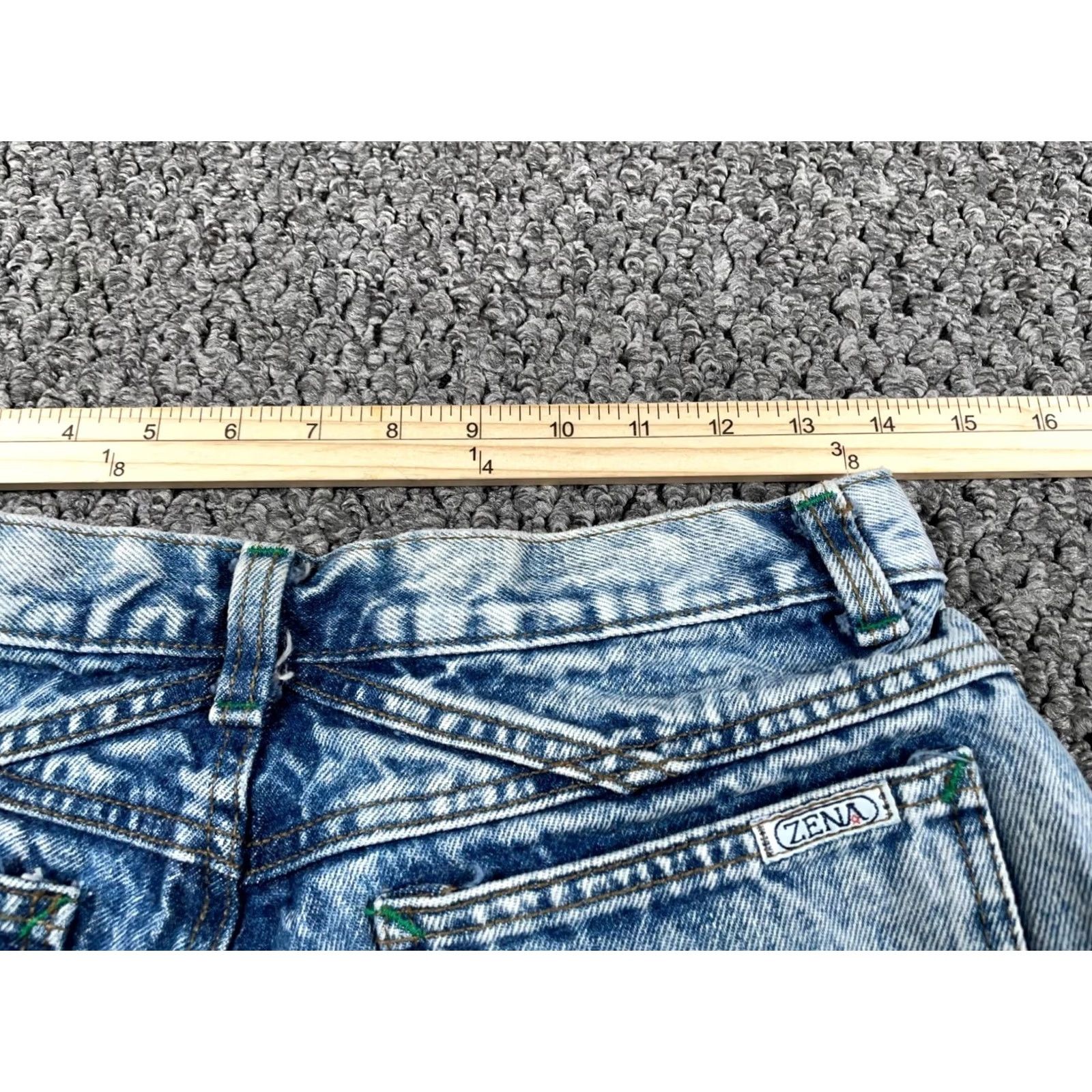 Vintage VINTAGE ZENA Jeans 80s 90s Classic Hipster Retro Women's 12 (28/28) Blue Acid Wash High Waisted Mom Denim Shipped Free Second Item Size 34" / US 12 / IT 48 - 5 Thumbnail