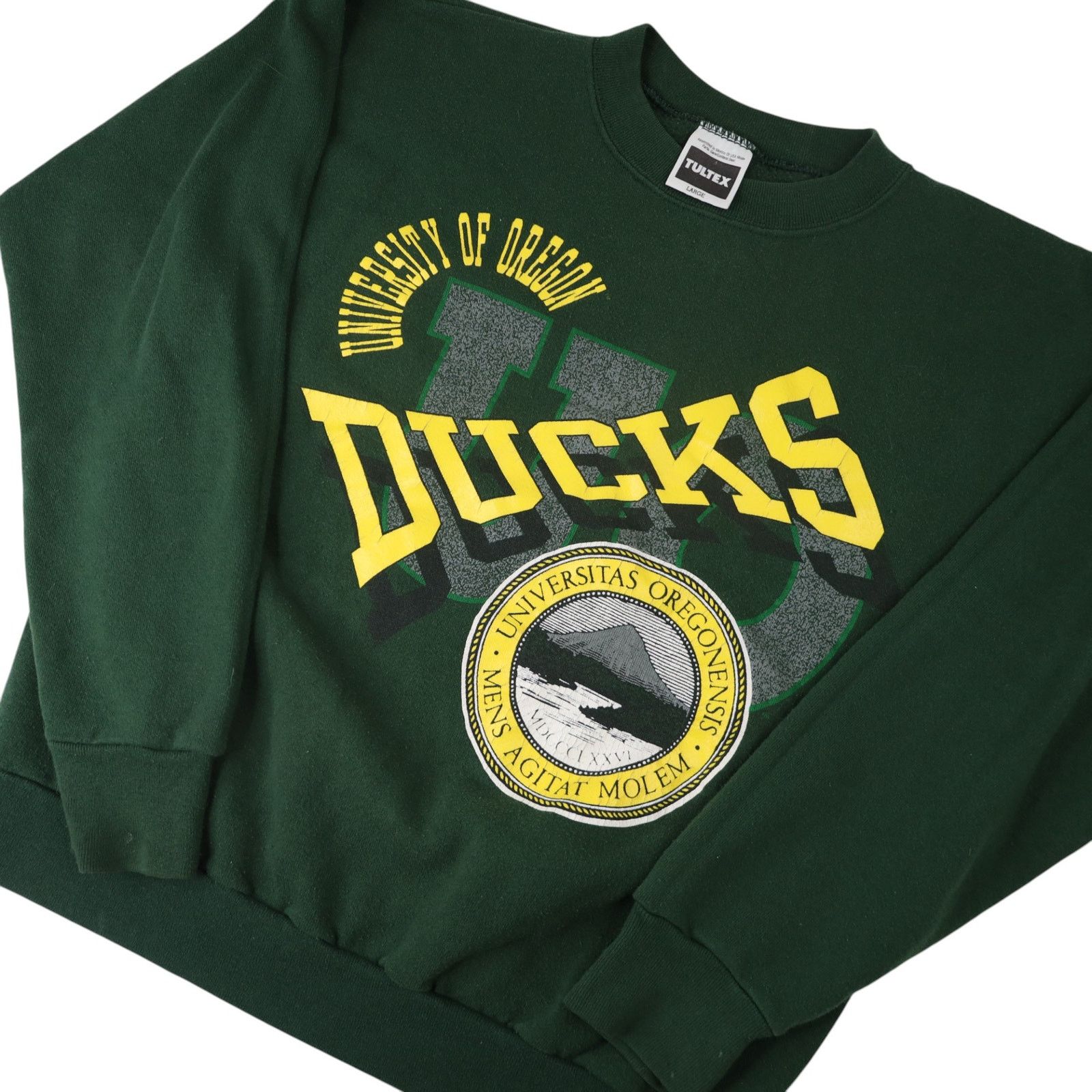 NCAA × Vintage VTG 90s University Oregon Ducks Graphic Crewneck Sweatshirt Size US L / EU 52-54 / 3 - 2 Thumbnail