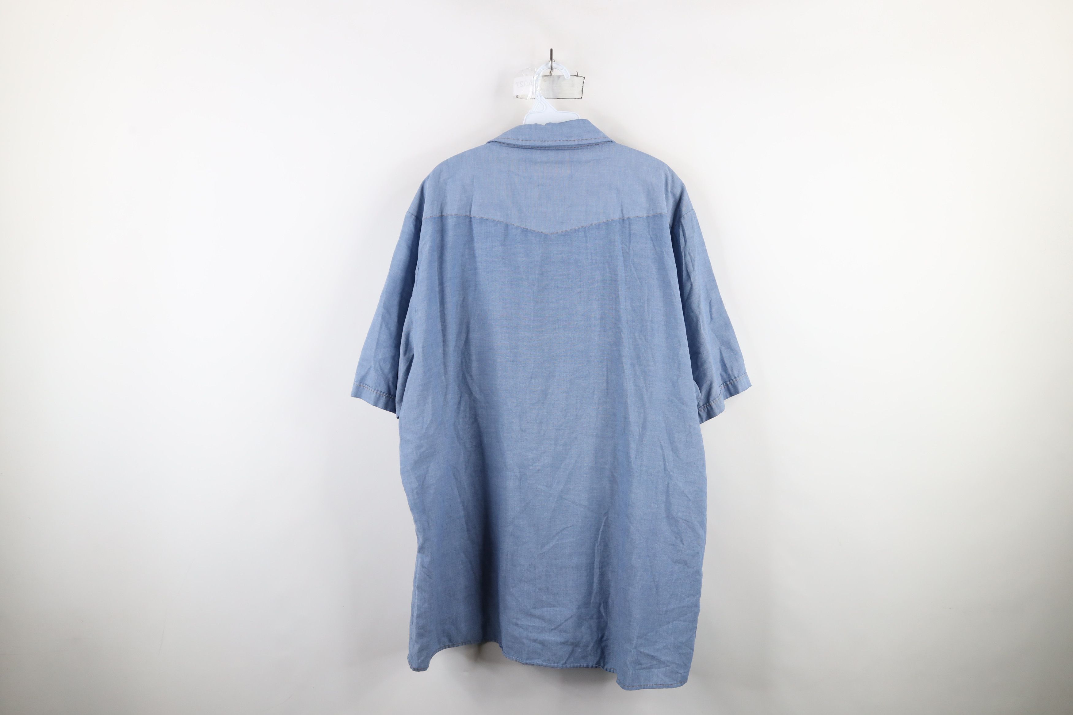 Dickies × Vintage Vintage 90s Dickies Workwear Short Sleeve Button Shirt Size US XXL / EU 58 / 5 - 12 Thumbnail