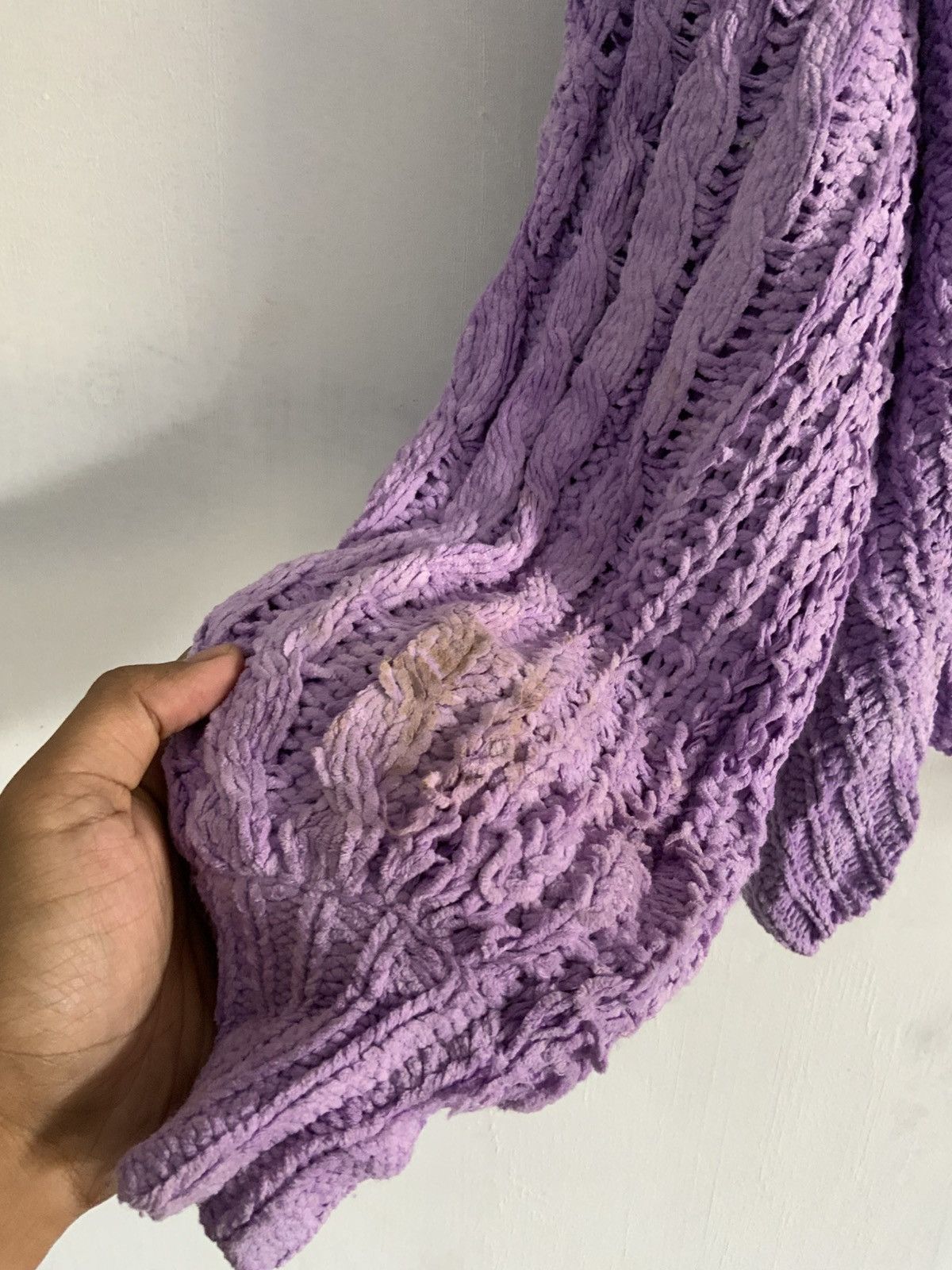Japanese Brand Jeansis Handknit Pink Knitwear Size US L / EU 52-54 / 3 - 10 Thumbnail