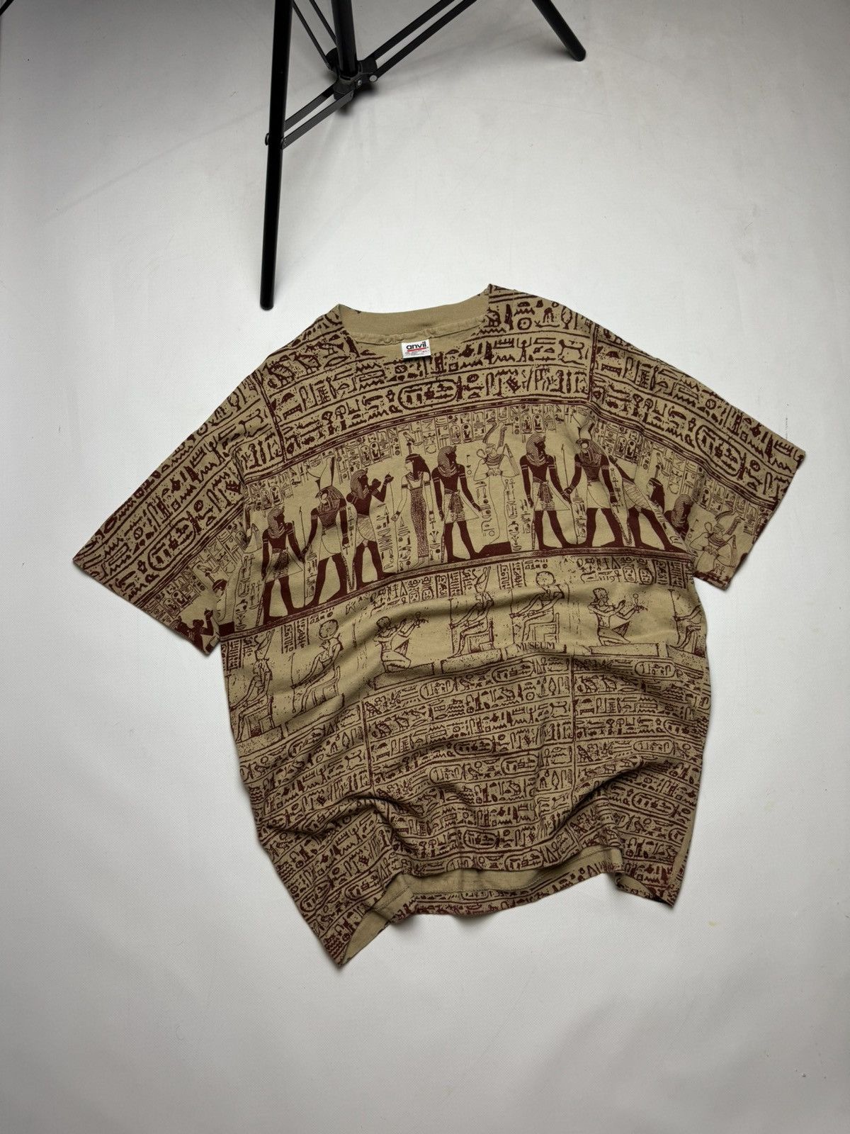 Anvil × Vintage Rare vintage Museum company T-shirt anvil Egypt y2k Size US XL / EU 56 / 4 - 1 Thumbnail