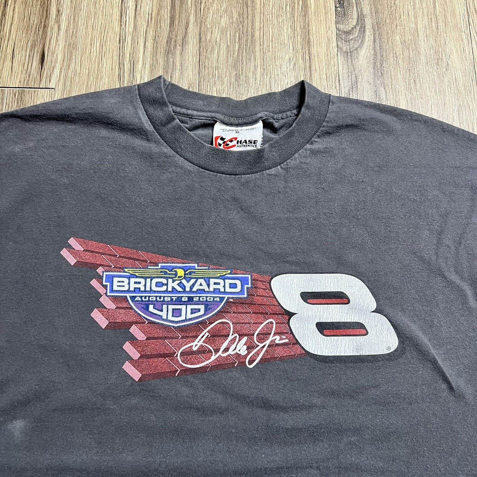 Chase Authentics Vintage 2004 Brickyard 400 Dale Earnhardt Jr T-shirt XL Size US XL / EU 56 / 4 - 3 Thumbnail