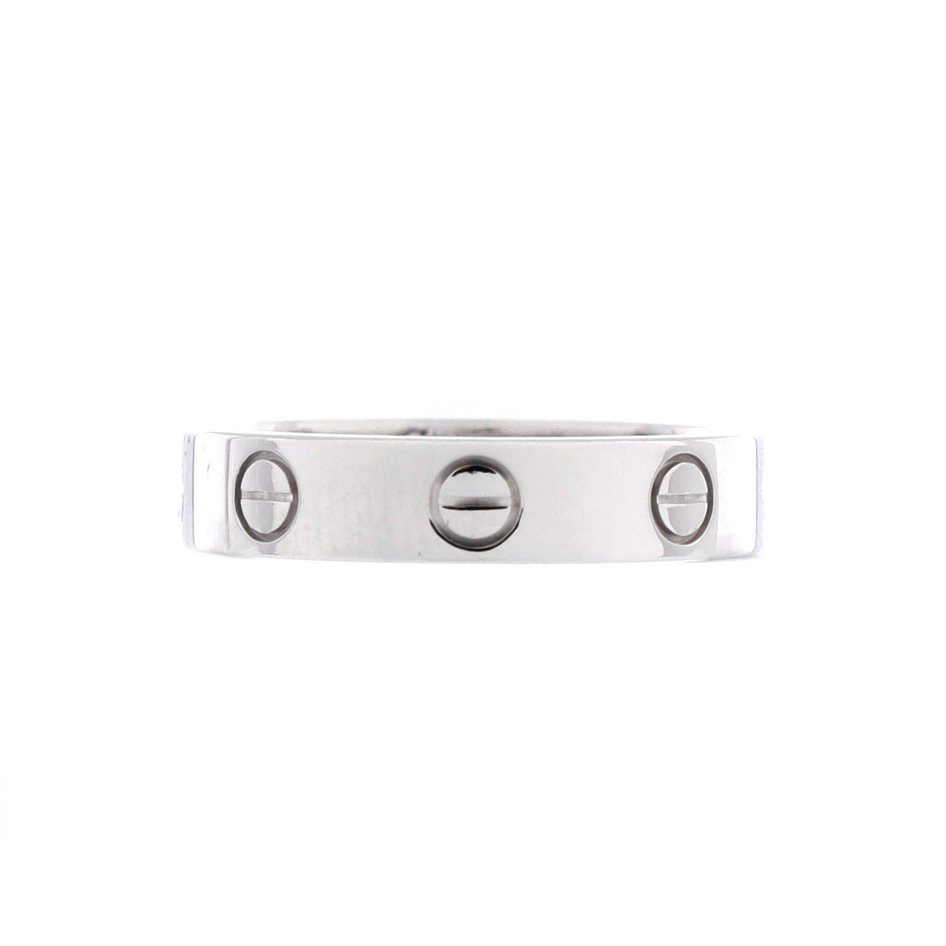 Cartier Love Wedding Band 1 Diamond Ring Size ONE SIZE - 1 Thumbnail