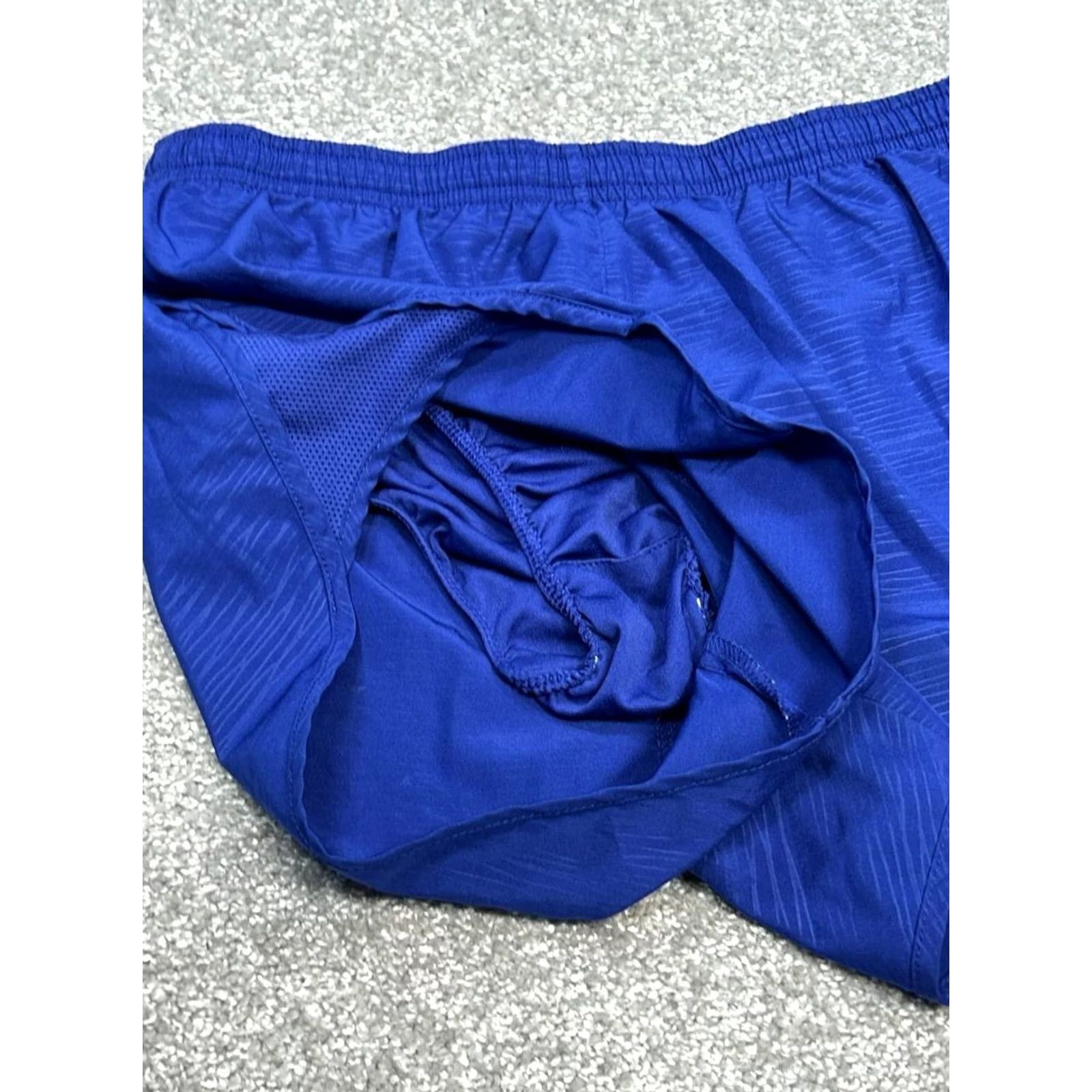 Nike Nike Running Shorts Womens Small Blue Dri Fit Short Liner Swoosh Logo Stretch Activewear Sports Size 28" / US 6 / IT 42 - 2 Thumbnail