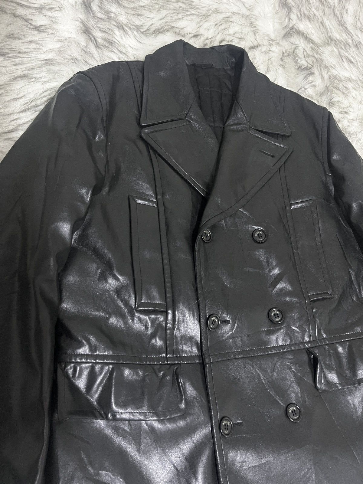 Moschino Moschino 90‘s Leather Trench coat Size US L / EU 52-54 / 3 - 2 Thumbnail