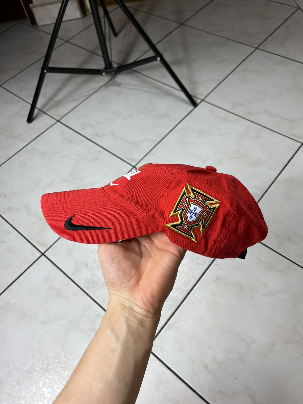 Nike × Vintage Nike vintage Portugal core cap y2k cr7 Cristiano Ronaldo hat Size ONE SIZE - 5 Thumbnail
