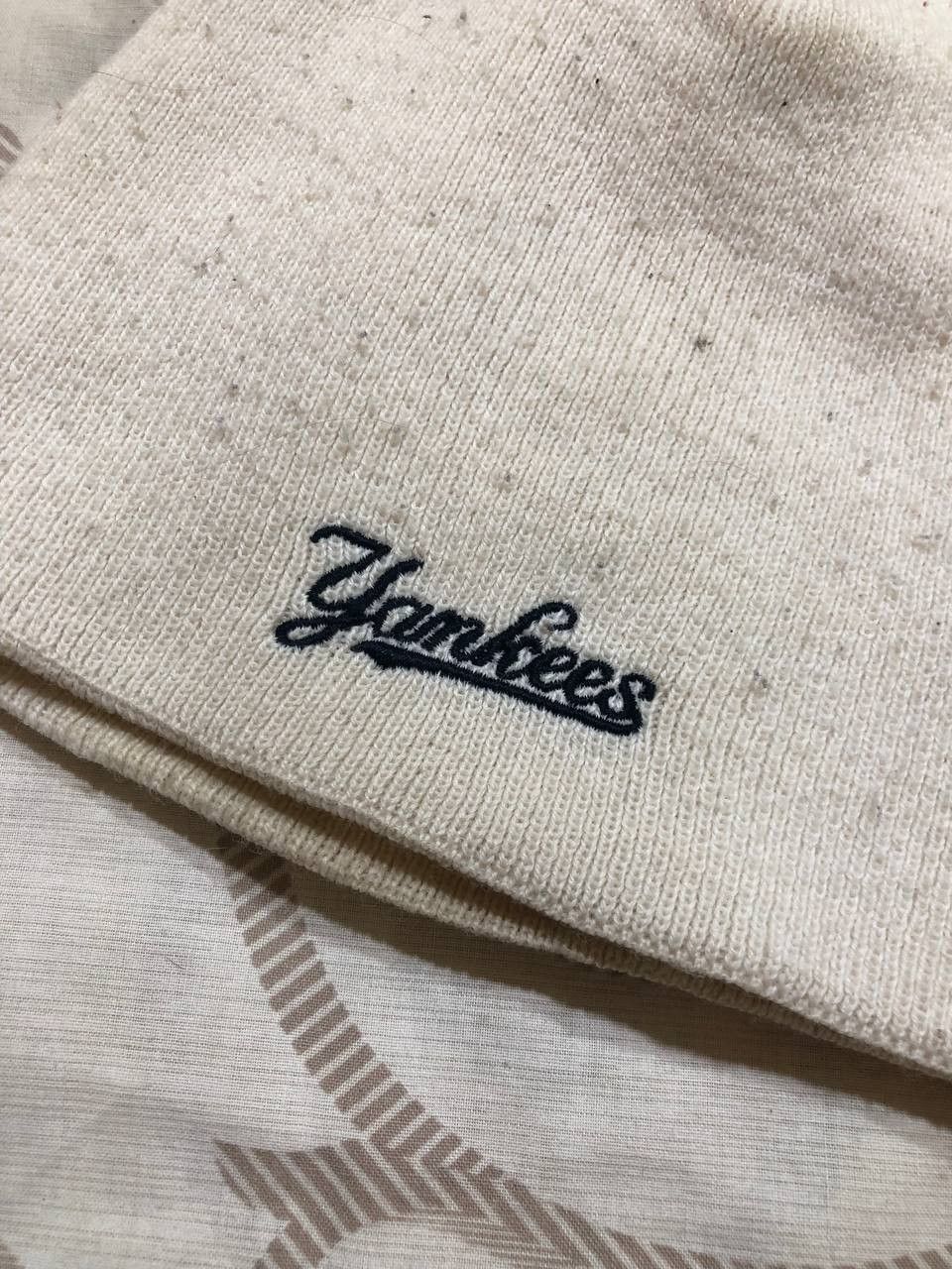 New York Yankees New York Yankees Cream Beanie Cap with Embroidered Logo Size ONE SIZE - 7 Thumbnail