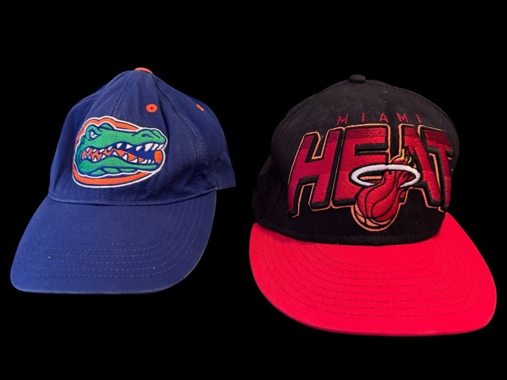 New Era Miami Heat Hardwood Classics Snapback Hat & Florida Gators B Size ONE SIZE - 1 Thumbnail