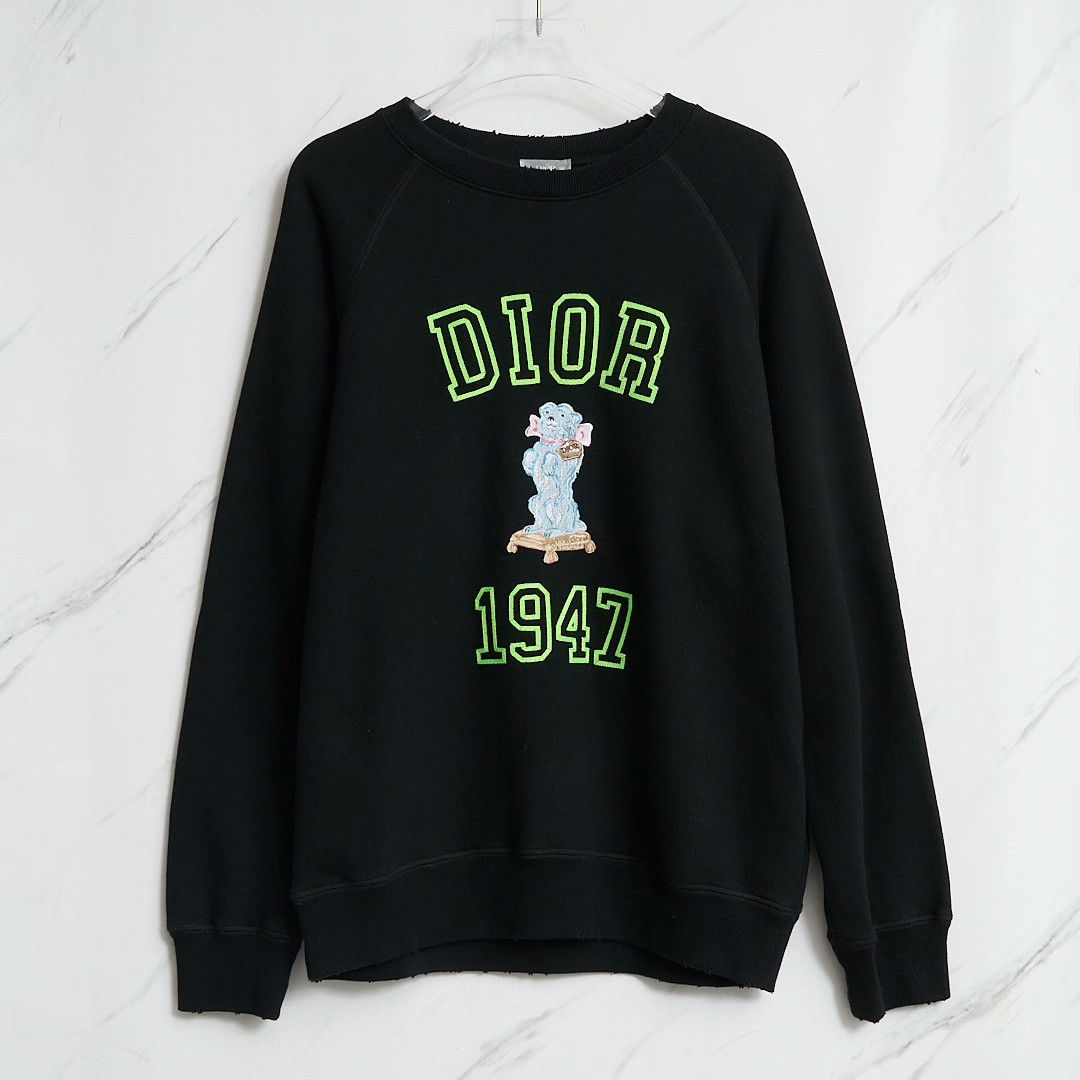 Dior Dior Men's Bobby Embroidered Drop-Shoulder Sweatshirt Size US L / EU 52-54 / 3 - 1 Thumbnail