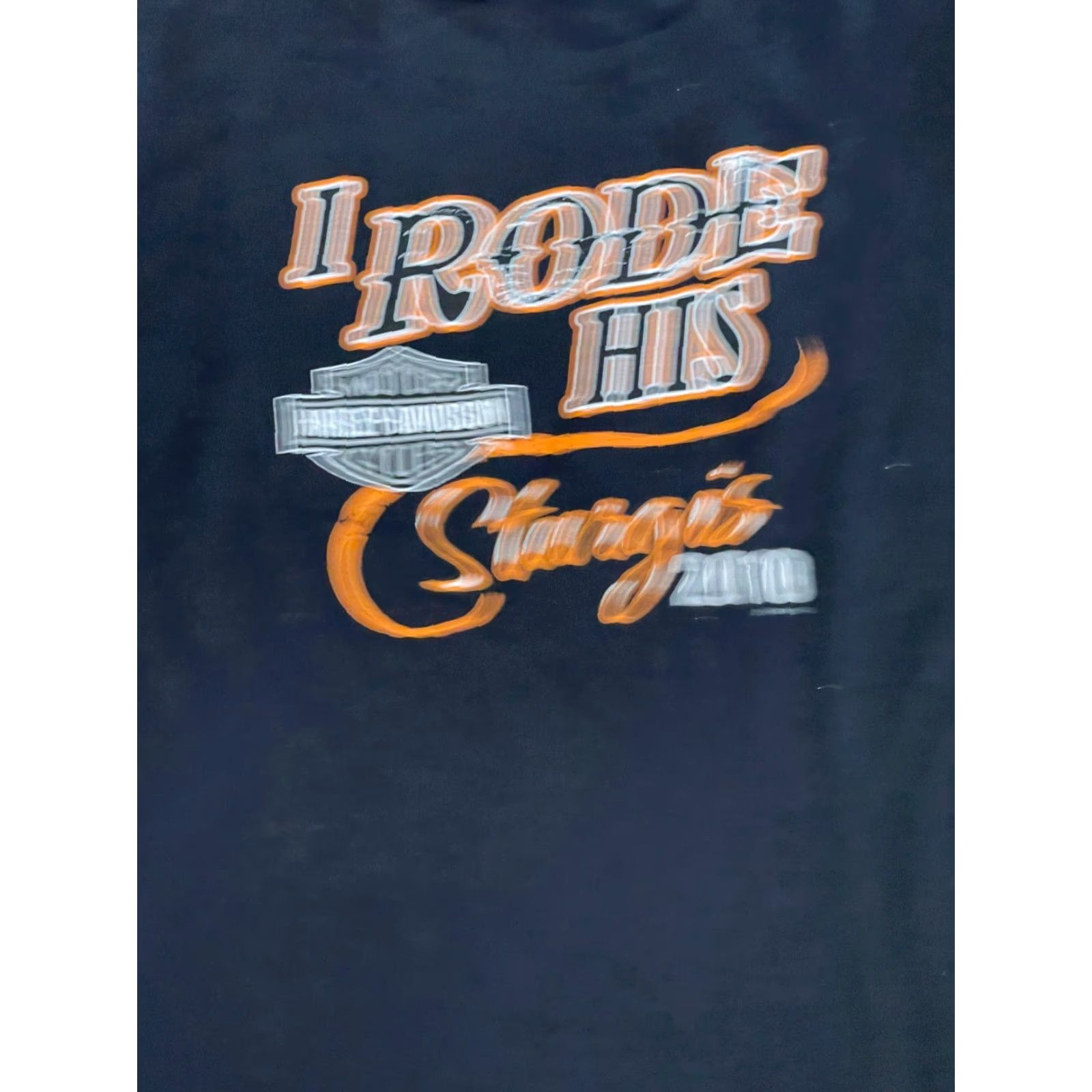 Harley Davidson Harley-Davidson Shirt Womens 2XL Blue Hill City I rode his Sturgis 2010 T-Shirt Size XXL / US 16-18 / IT 52-54 - 4 Thumbnail