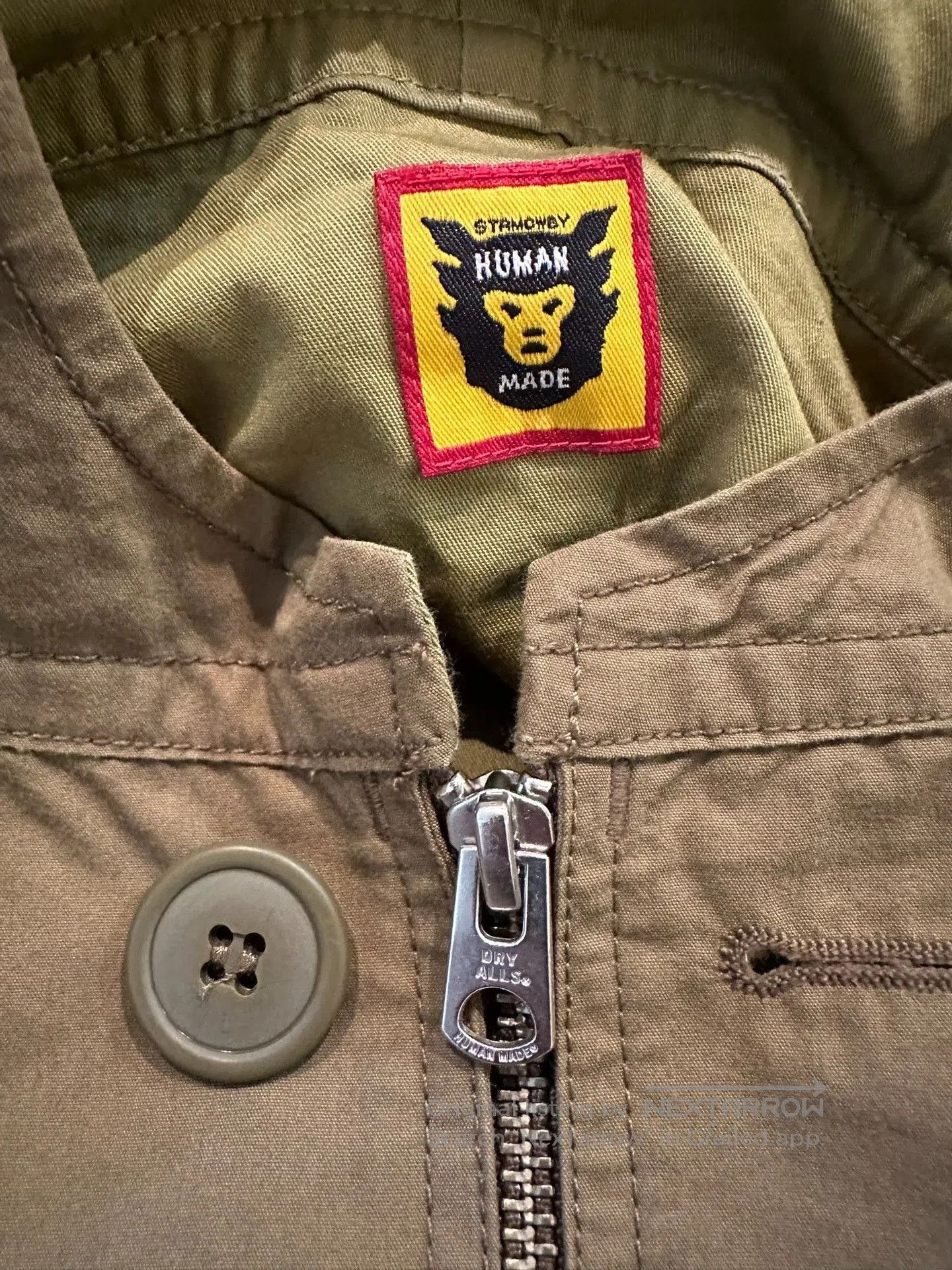 Human Made human made olive green hooded windbreaker. Size US L / EU 52-54 / 3 - 5 Thumbnail
