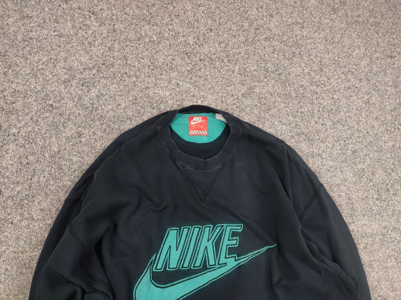 Nike Vintage 80s Nike Air Embroidered Crewneck Blue Sweatshirt Size US M / EU 48-50 / 2 - 4 Thumbnail
