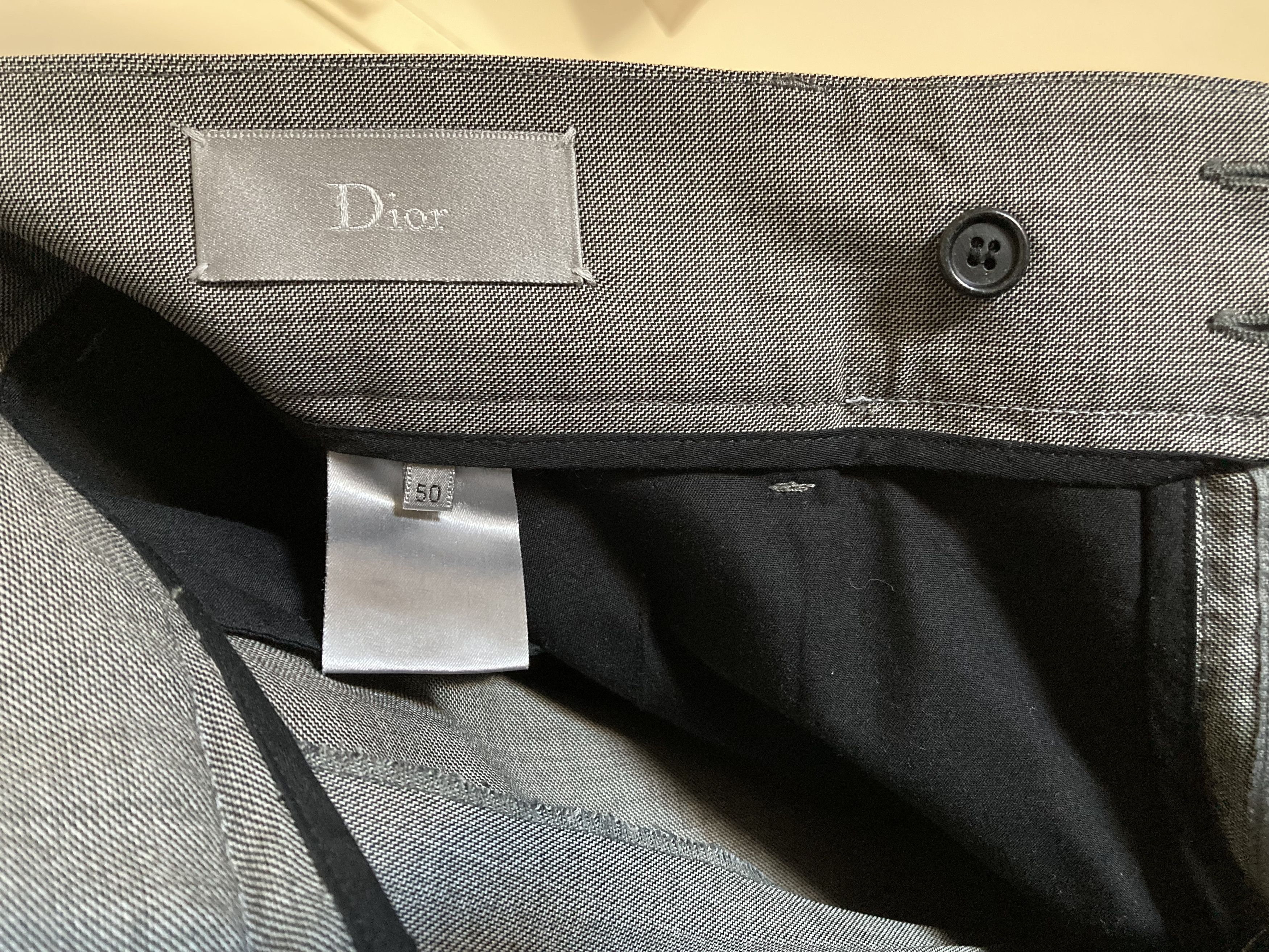 Dior SS06 Grey Trousers / Dress Pants Size 48R - 7 Thumbnail